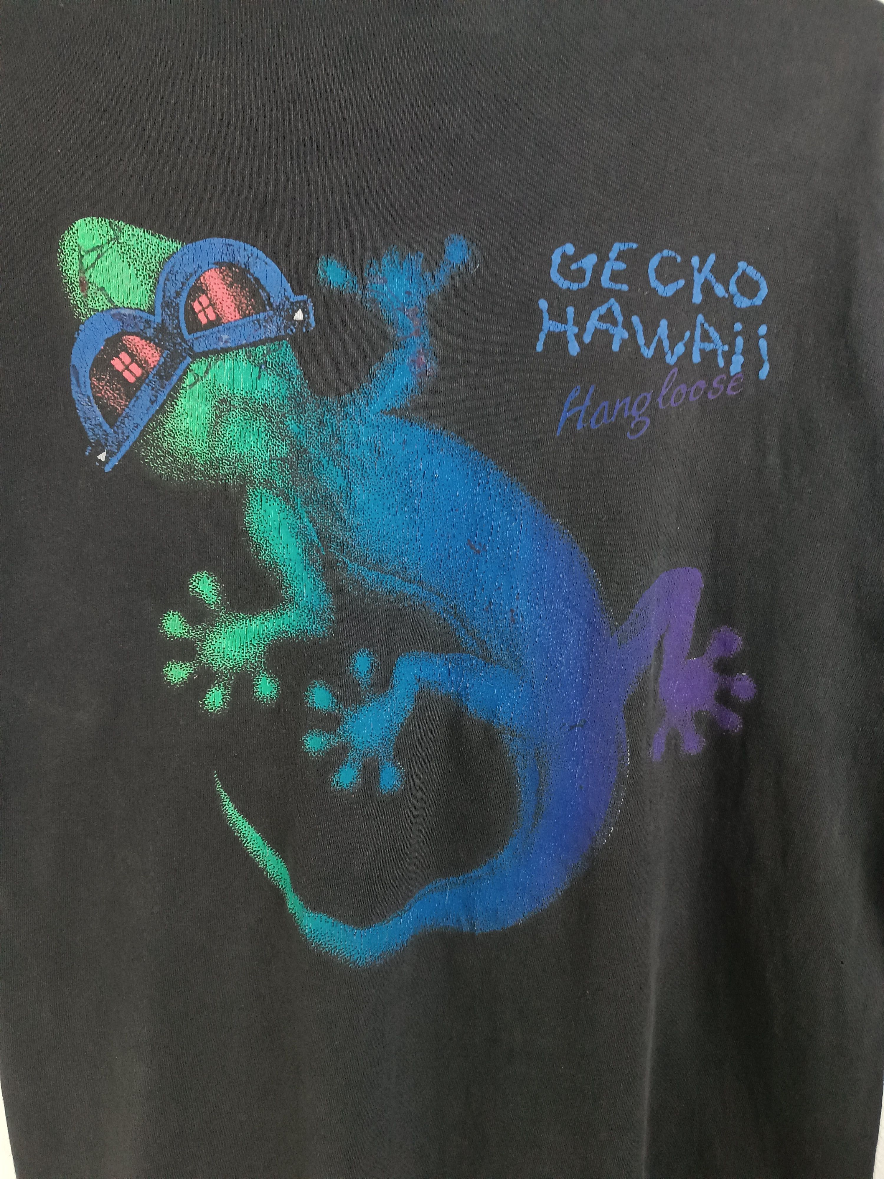Vintage VINTAGE 90'S HANGLOOSE GECKO HAWAII SUPER RARE TEE Size US M / EU 48-50 / 2 - 14 Thumbnail