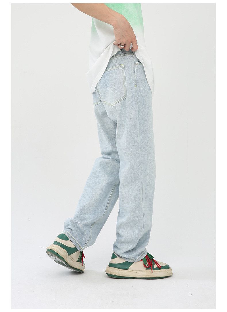 Japanese Brand Japanese retro men's casual trendy loose jeans Size US 32 / EU 48 - 4 Thumbnail