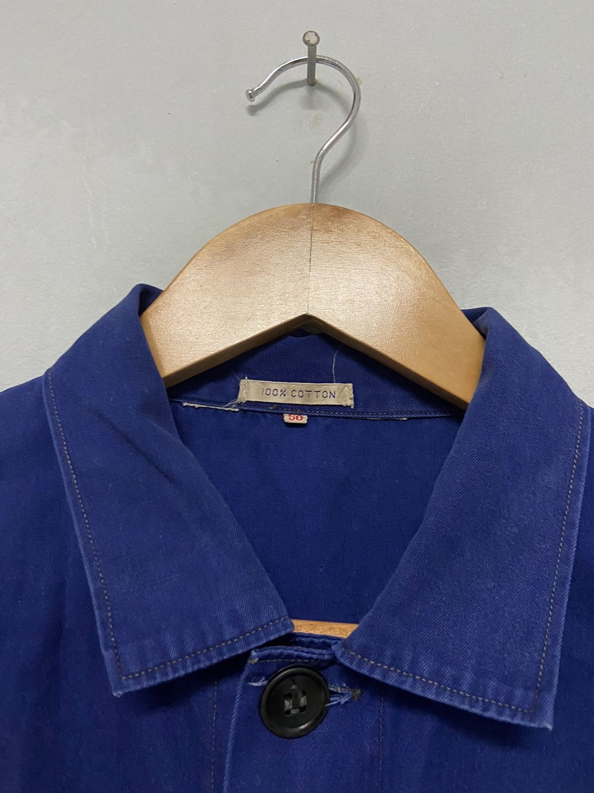 Vintage Vintage 1970s French Work Jacket ‘A’ Patch Multi Pocket Size US L / EU 52-54 / 3 - 7 Thumbnail