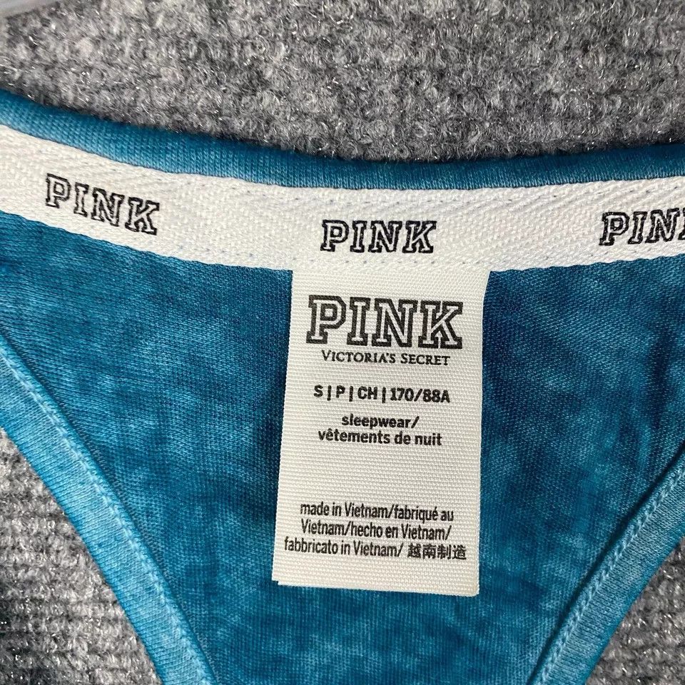 Victoria's Secret Victoria's Secret Pink Tank Top Women's Small Blue Sleepwear Size S / US 4 / IT 40 - 3 Thumbnail