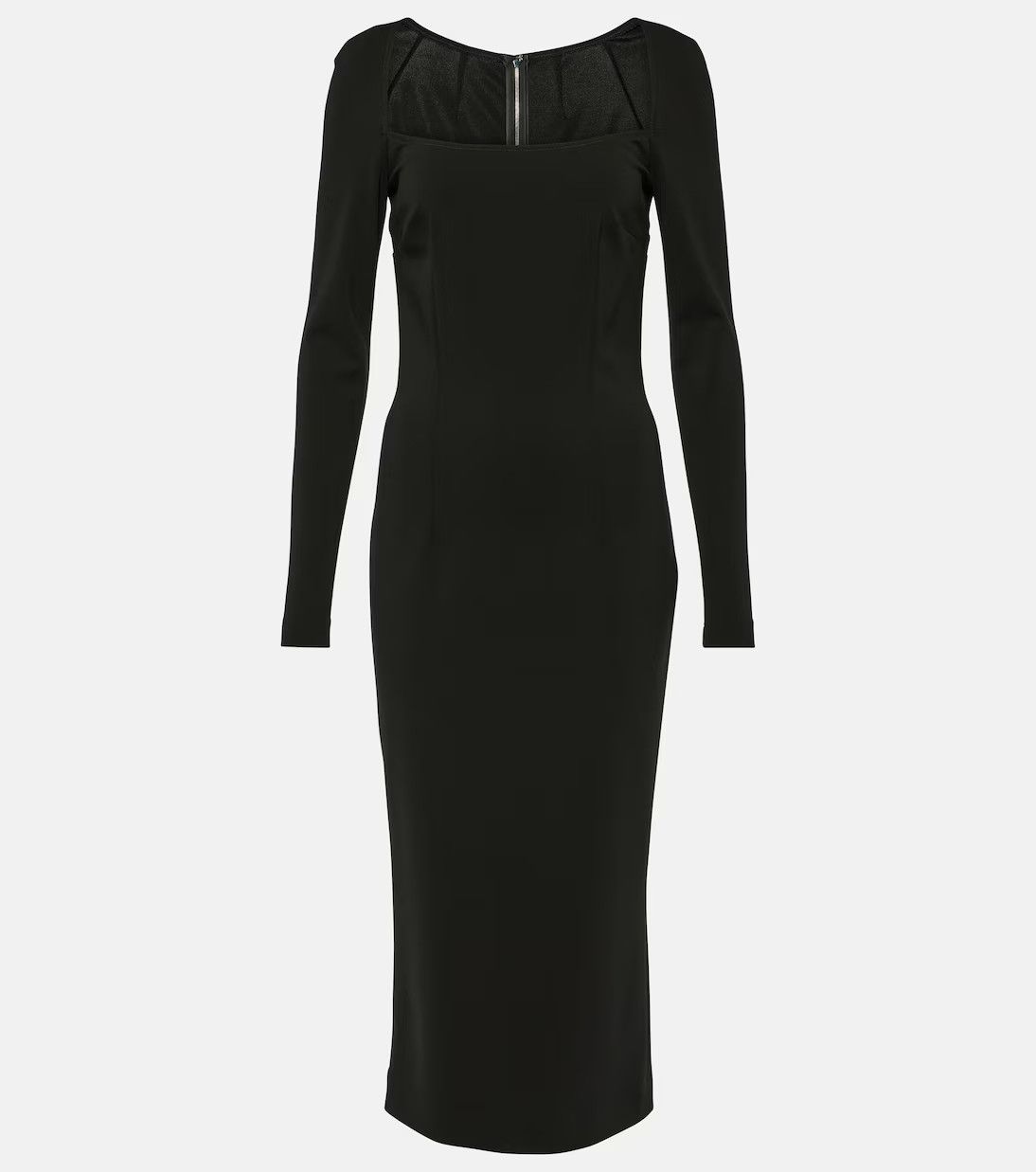 Dolce & Gabbana o1y0825 Midi Dress in Black Size M / US 6-8 / IT 42-44 - 1 Thumbnail