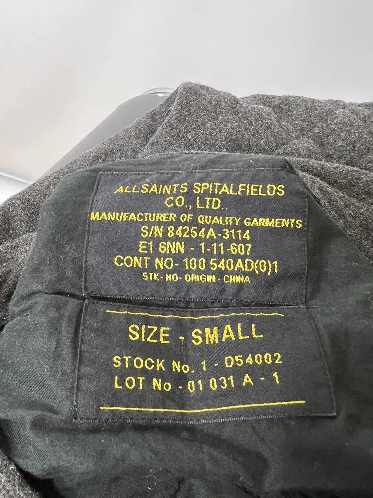 20471120 × Allsaints × Japanese Brand All Saints Pathfinder Quilted shirt Size US S / EU 44-46 / 1 - 4 Thumbnail