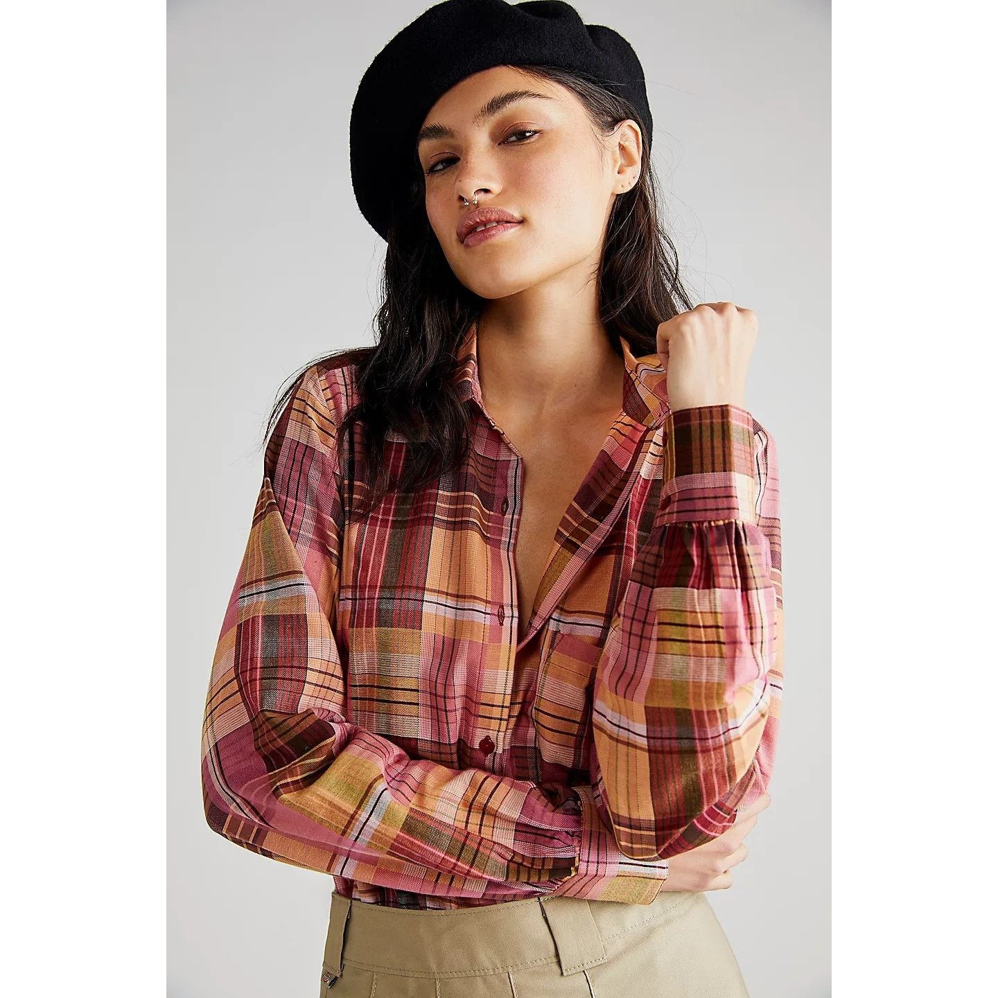 Free People New Free People MES DEMOISELLES Kuri Shirt $220 US 2 (34) Size XS / US 0-2 / IT 36-38 - 1 Thumbnail