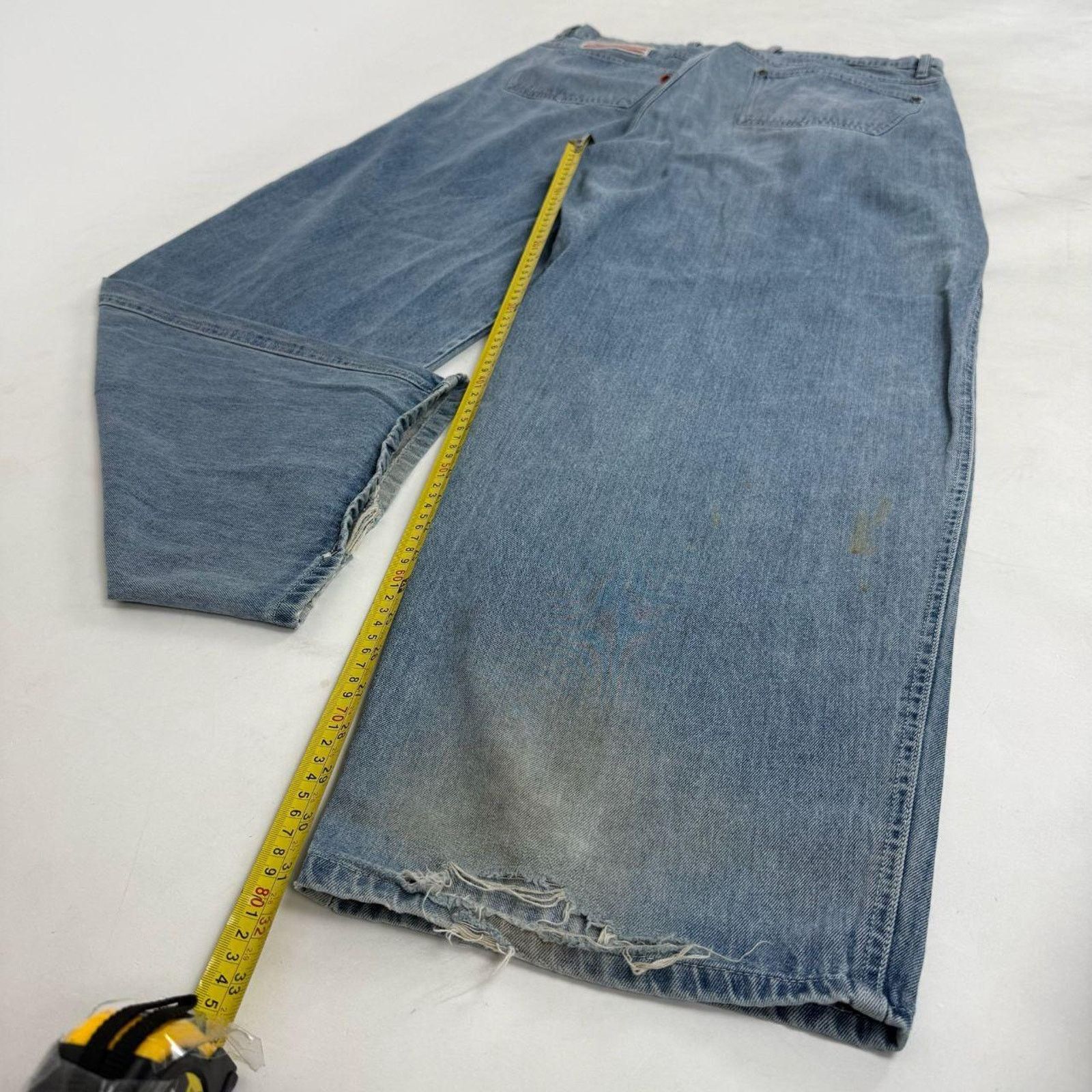 Ecko Unltd. × JNCO × Vintage Vintage y2k faded stonewash archive baggy wide leg rare jean Size US 36 / EU 52 - 3 Thumbnail