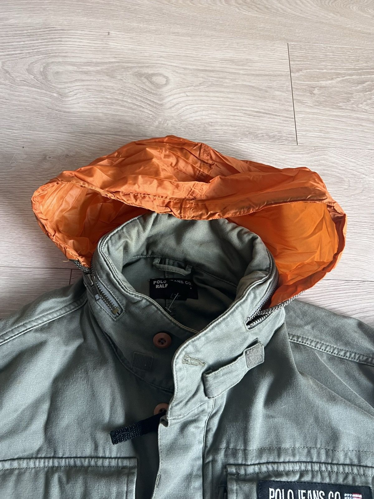 Vintage 90s Polo Ralph Lauren Jeans Co Army Military Jacket