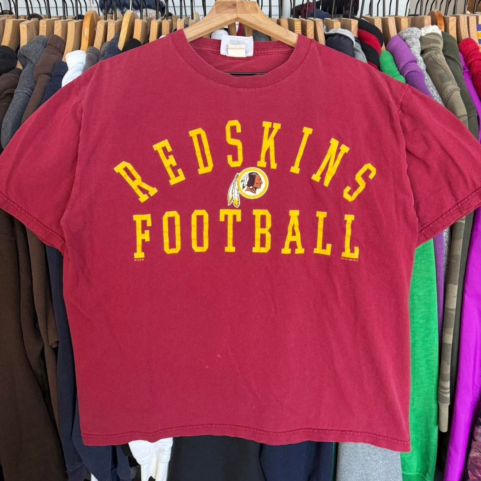 NFL Vintage 1998 Washington Commanders Football Tee Burgundy Size US L / EU 52-54 / 3 - 1 Thumbnail
