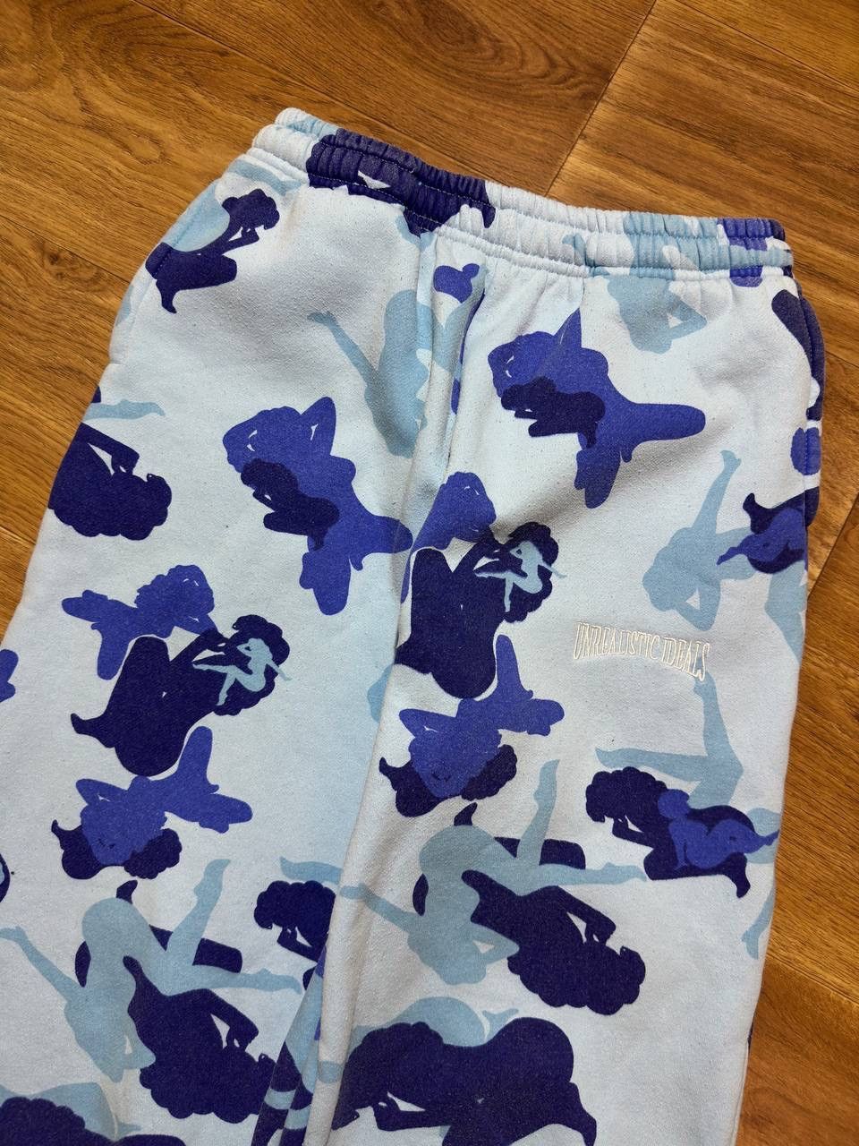 Japanese Brand Named Collective Unrealistic Ideals Blue Camo Monogram Y2K Size US M / EU 48-50 / 2 - 7 Thumbnail