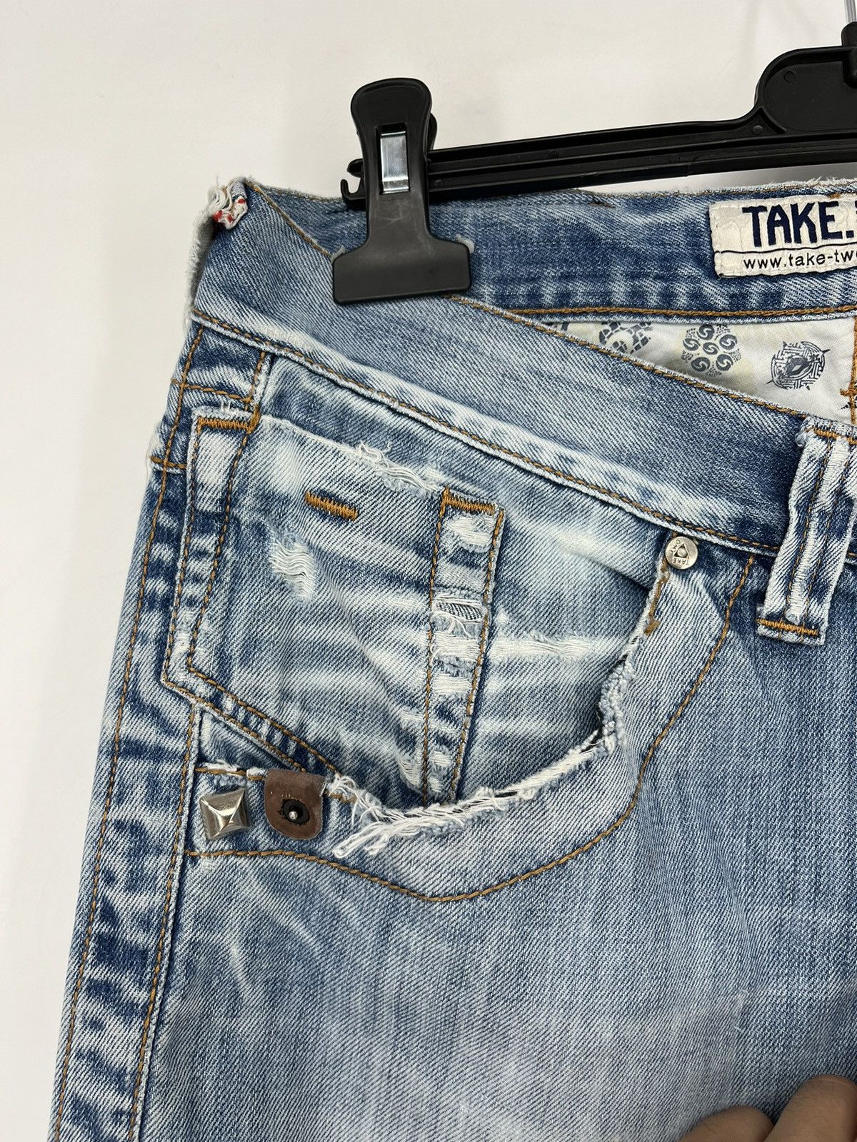 Japanese Brand × Vintage Vintage TAKE TWO Denim Jeans, Made In Italy "Style Ed Hardy Size US 32 / EU 48 - 11 Thumbnail