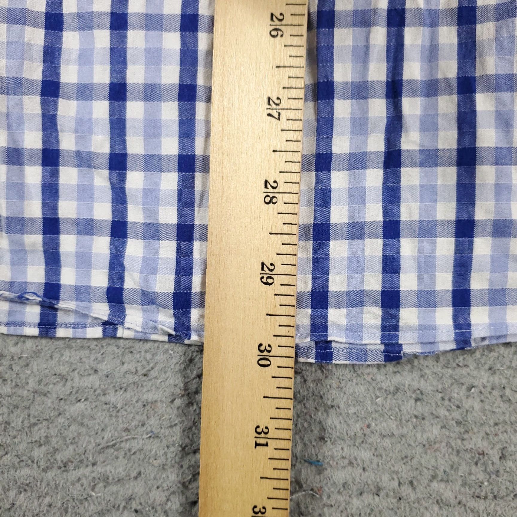 Tommy Hilfiger Tommy Hilfiger Blue Plaid Dress Shirt Men’s 15.5 Long Sleeve Button Up Size 40R - 6 Thumbnail
