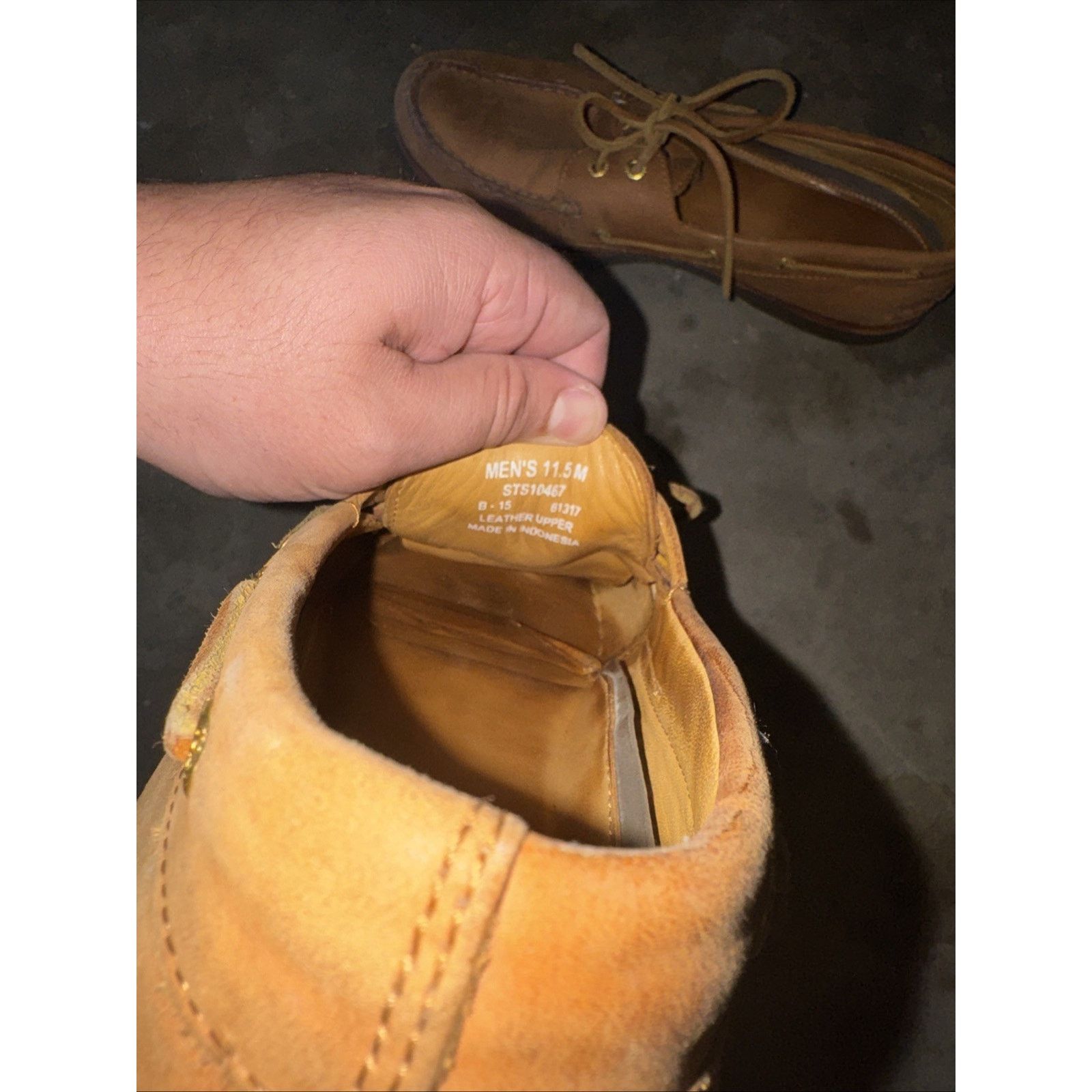 Sperry Sperry Top Sides Brown Boat Shoe Leather 11.5 Size US 11.5 / EU 44-45 - 3 Thumbnail