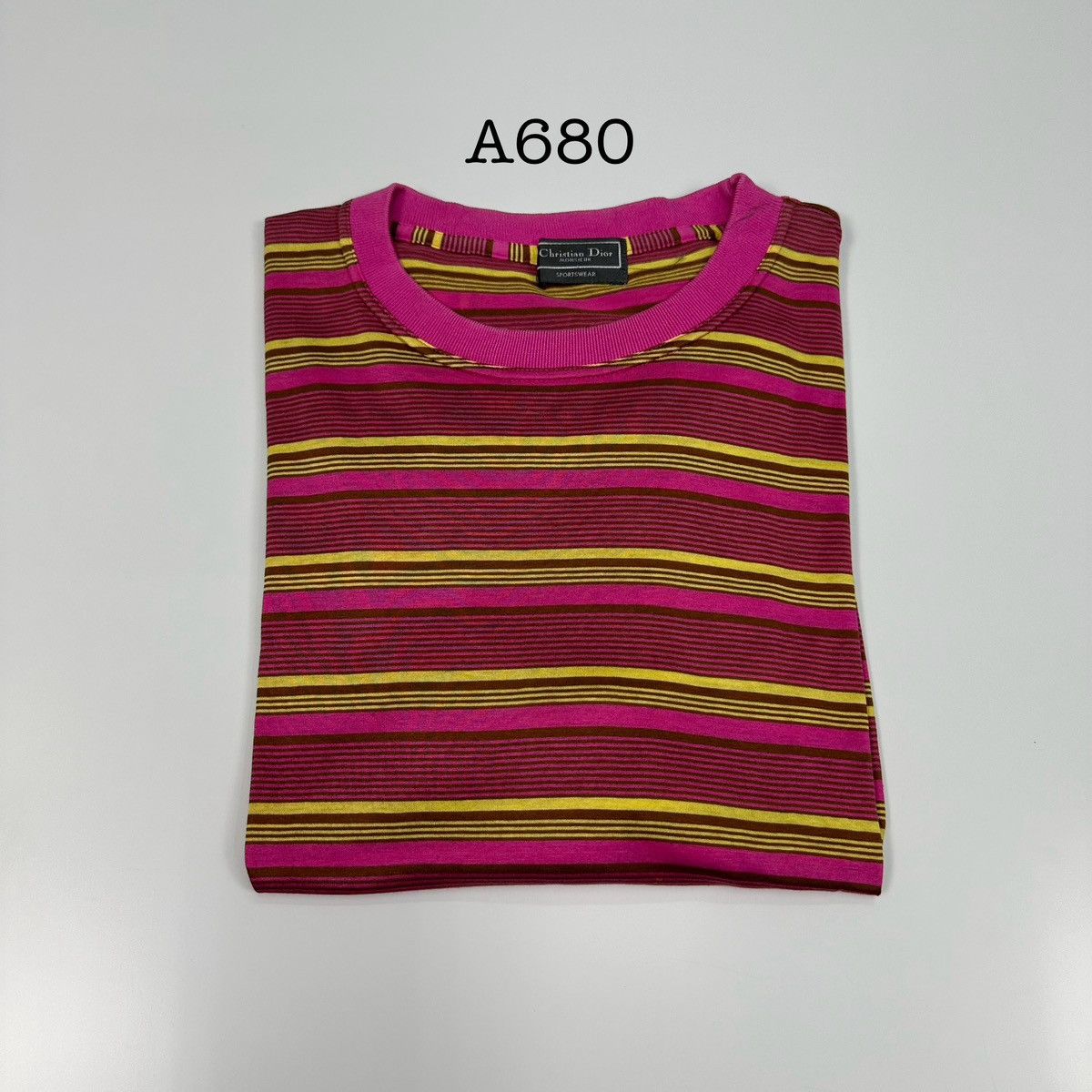 Christian Dior Monsieur Vintage Christian Dior Monsieur Stripe TShirt A680 Size US M / EU 48-50 / 2 - 9 Thumbnail