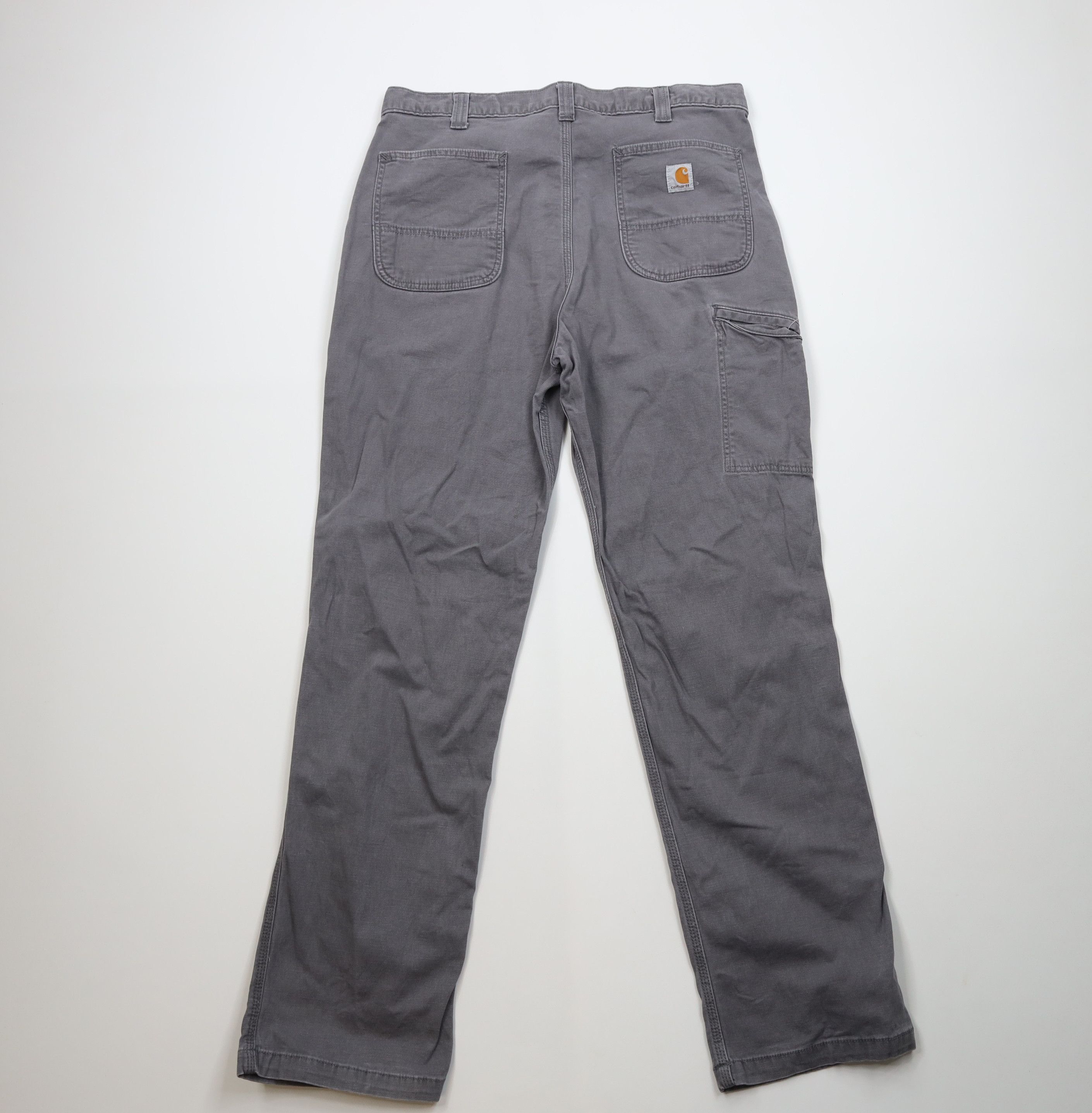Carhartt Vintage Y2K Carhartt Wide Leg Canvas Dungaree Pants Gray Size US 36 / EU 52 - 8 Thumbnail