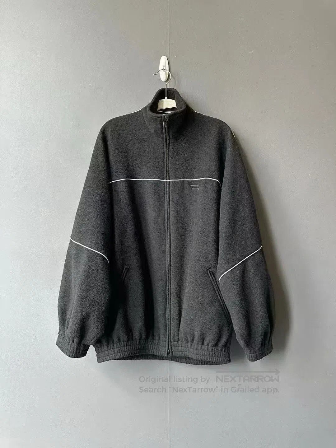 Balenciaga Double Logo Fleece Jacket.