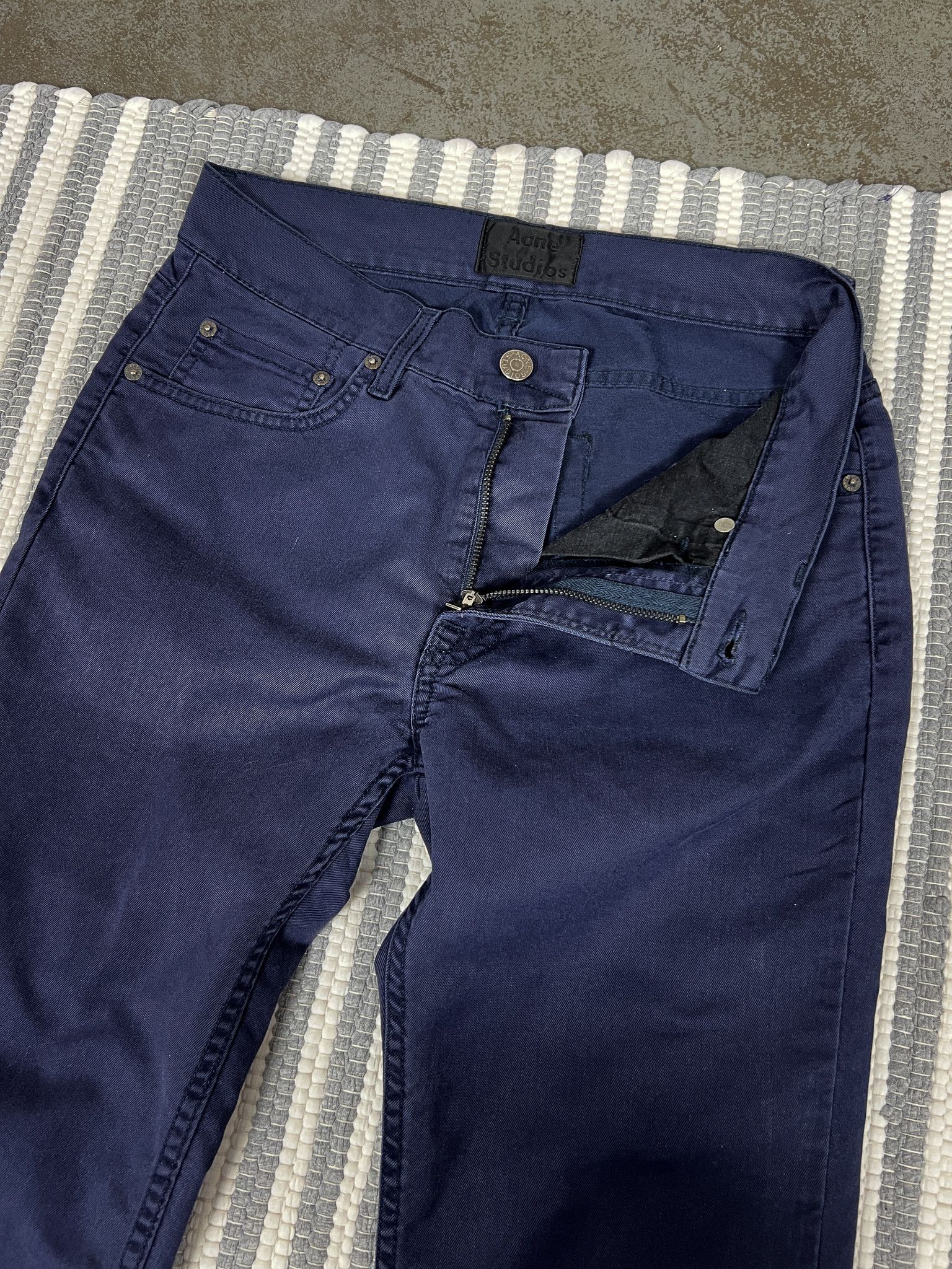 Acne Studios Acne Studios Ace Ups Navy Jeans Pants Size 30" / US 8 / IT 44 - 4 Thumbnail