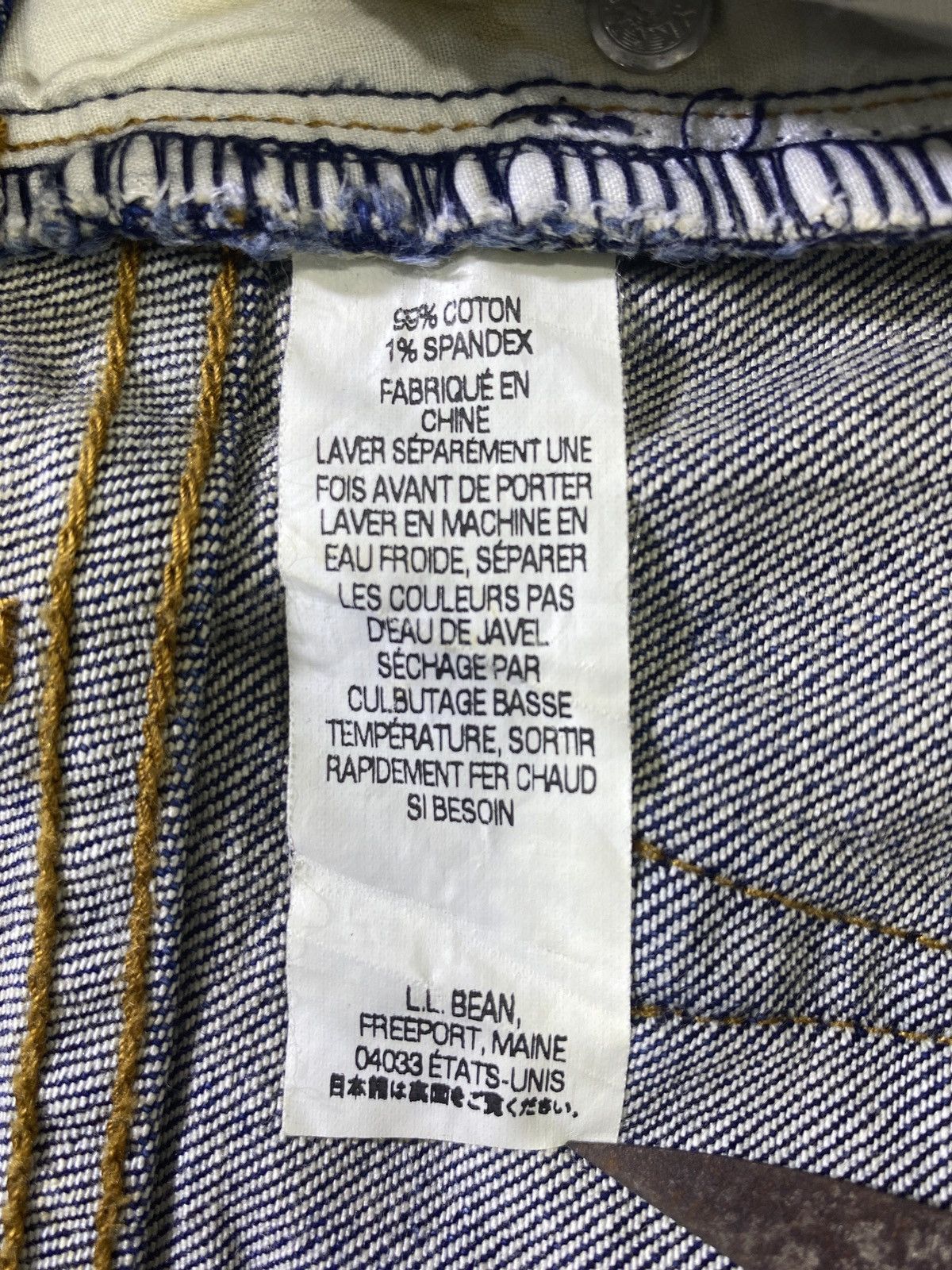 Japanese Brand × Jean × L.L. Bean L.L. Bean Blue Wash Denim - J943 Size 30" / US 8 / IT 44 - 8 Thumbnail
