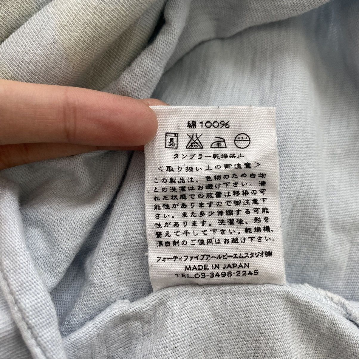 45rpm 45RPM STUDIO Japanese Brand Button Up Light Blue Long Sleeve Size US M / EU 48-50 / 2 - 7 Thumbnail
