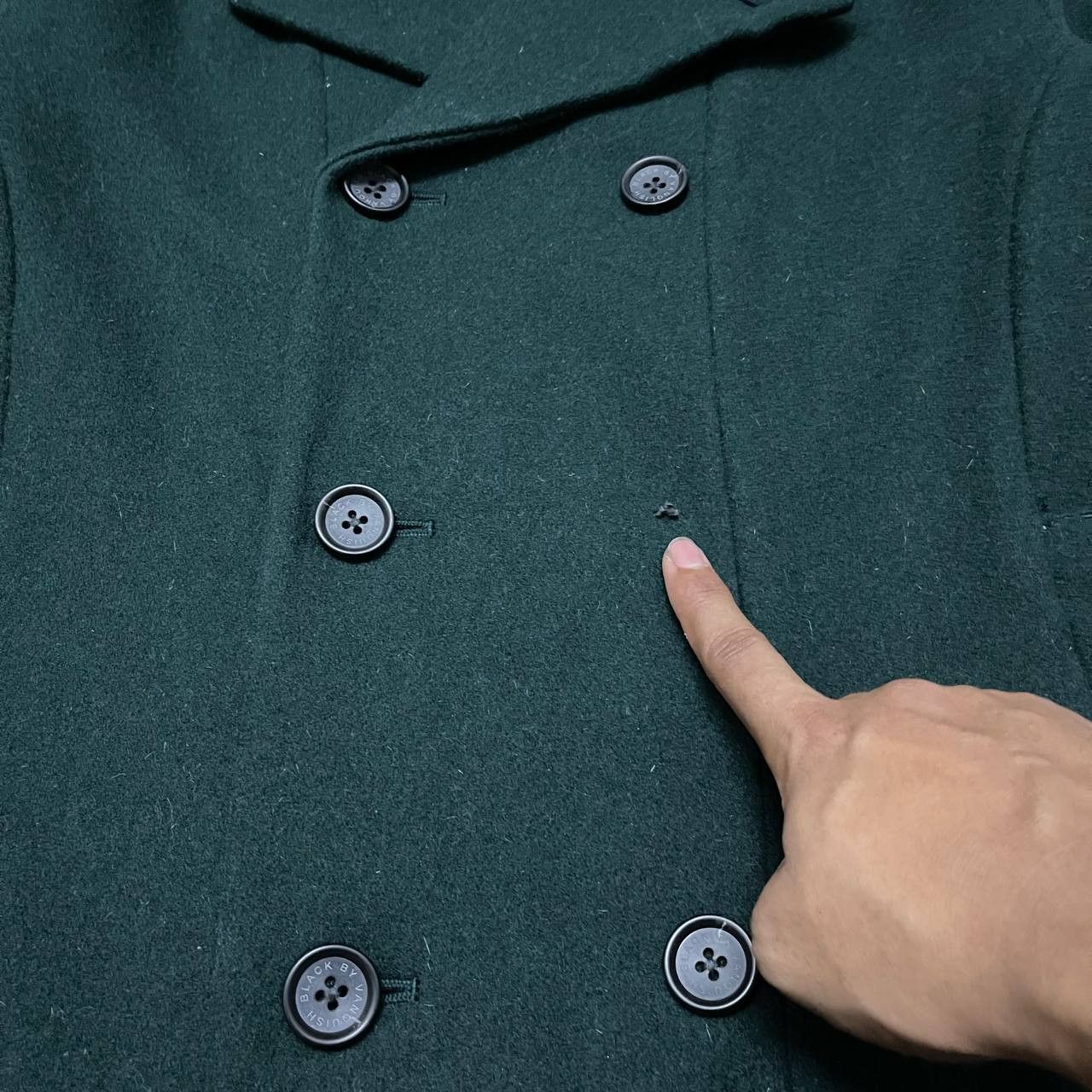 Vanquish Black by Vanquish Wool Peacoat Size US M / EU 48-50 / 2 - 6 Thumbnail