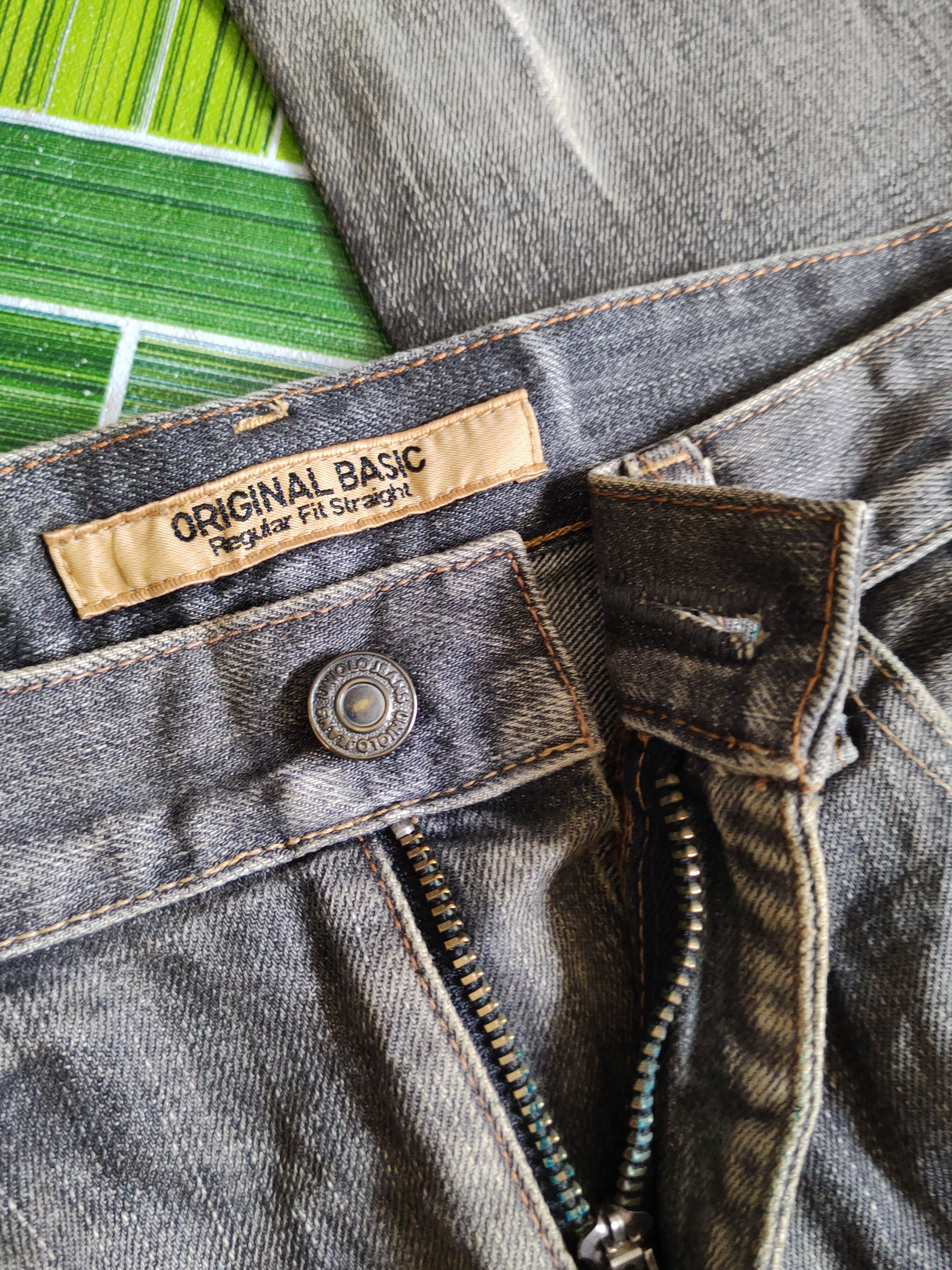 Japanese Brand DL Uniqlo Black Faded Distressed Ripped Jeans #S1627 Size US 31 - 14 Thumbnail