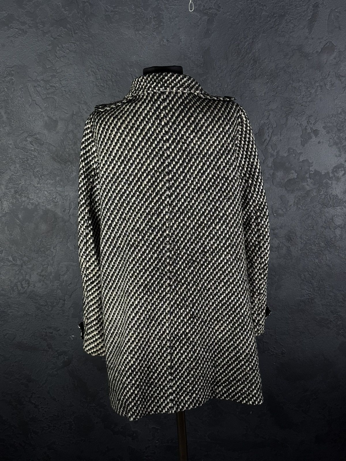 Burberry Prorsum Burberry Prorsum Women’s Wool Coat Houndstooth Size M / US 6-8 / IT 42-44 - 16 Thumbnail