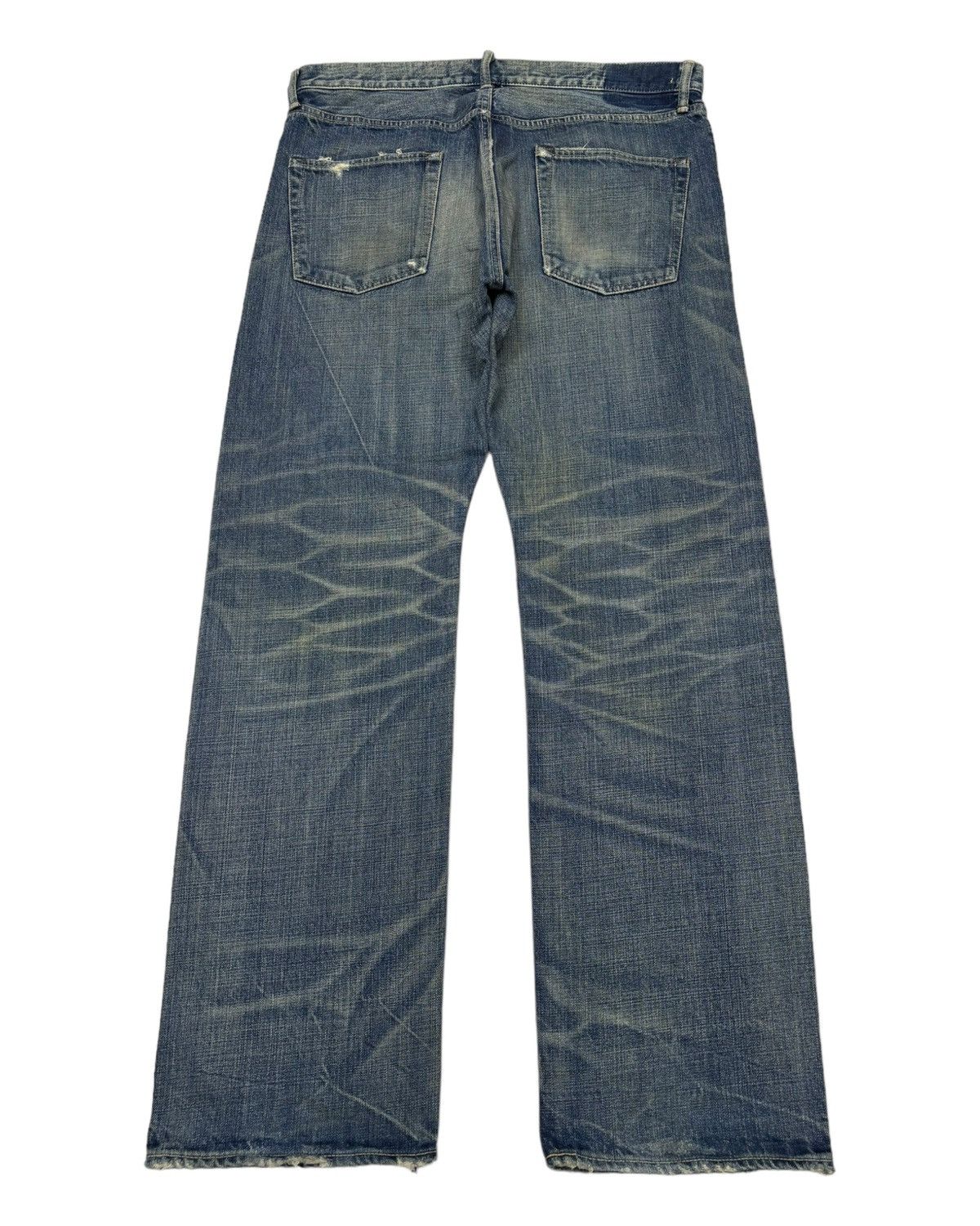 Spellbound SPELLBOUND CLAW MARK BAGGY DISTRESSED DENIM JEANS Size US 37 - 2 Thumbnail