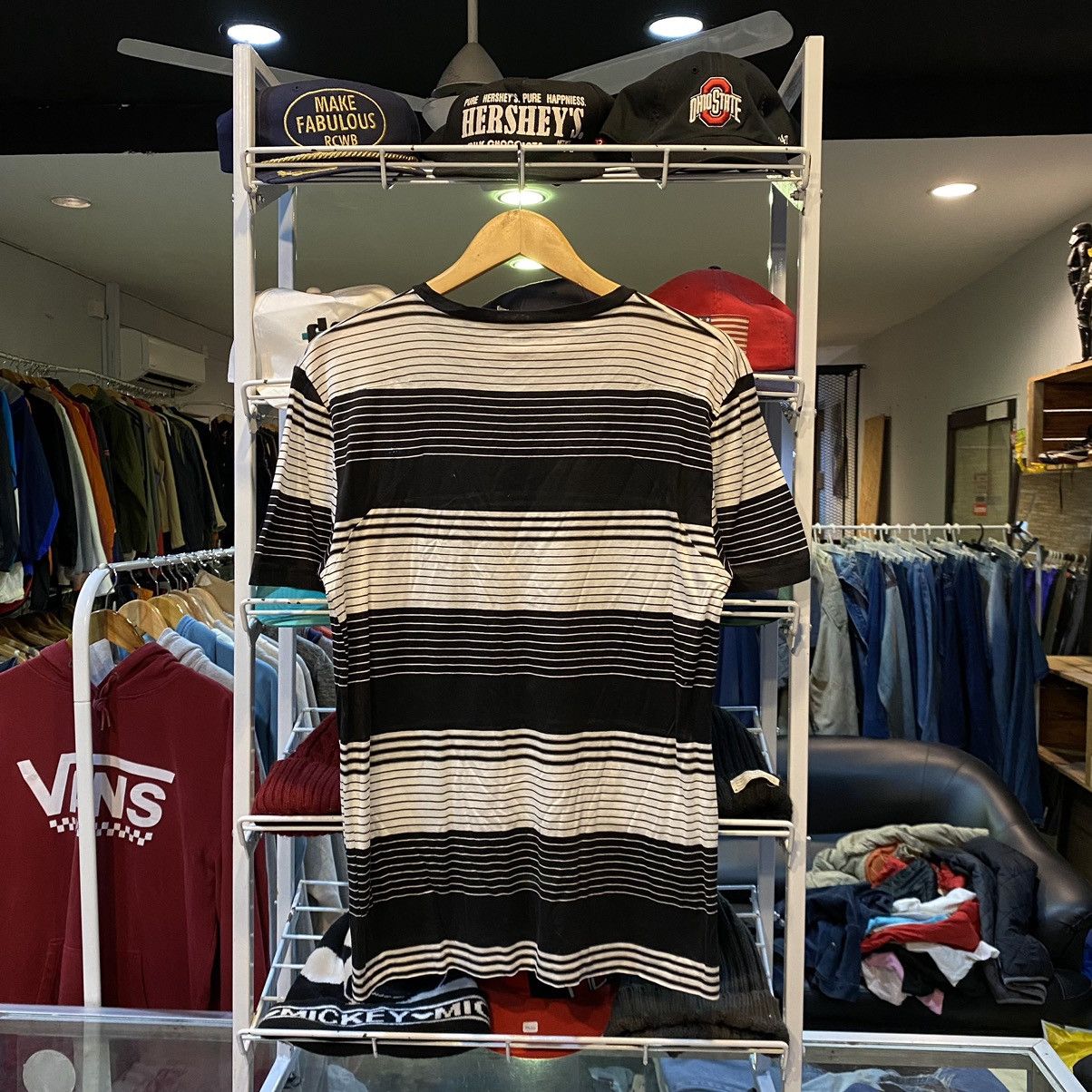 Dior Dior Homme Striped Grunge Pocket Short Sleeved T Shirt Size US M / EU 48-50 / 2 - 2 Thumbnail