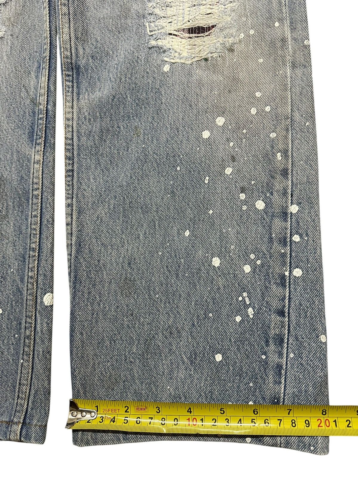Levi's Vintage 80s Levis 501 Paint Splatter Distressed Jeans Size US 32 / EU 48 - 17 Thumbnail