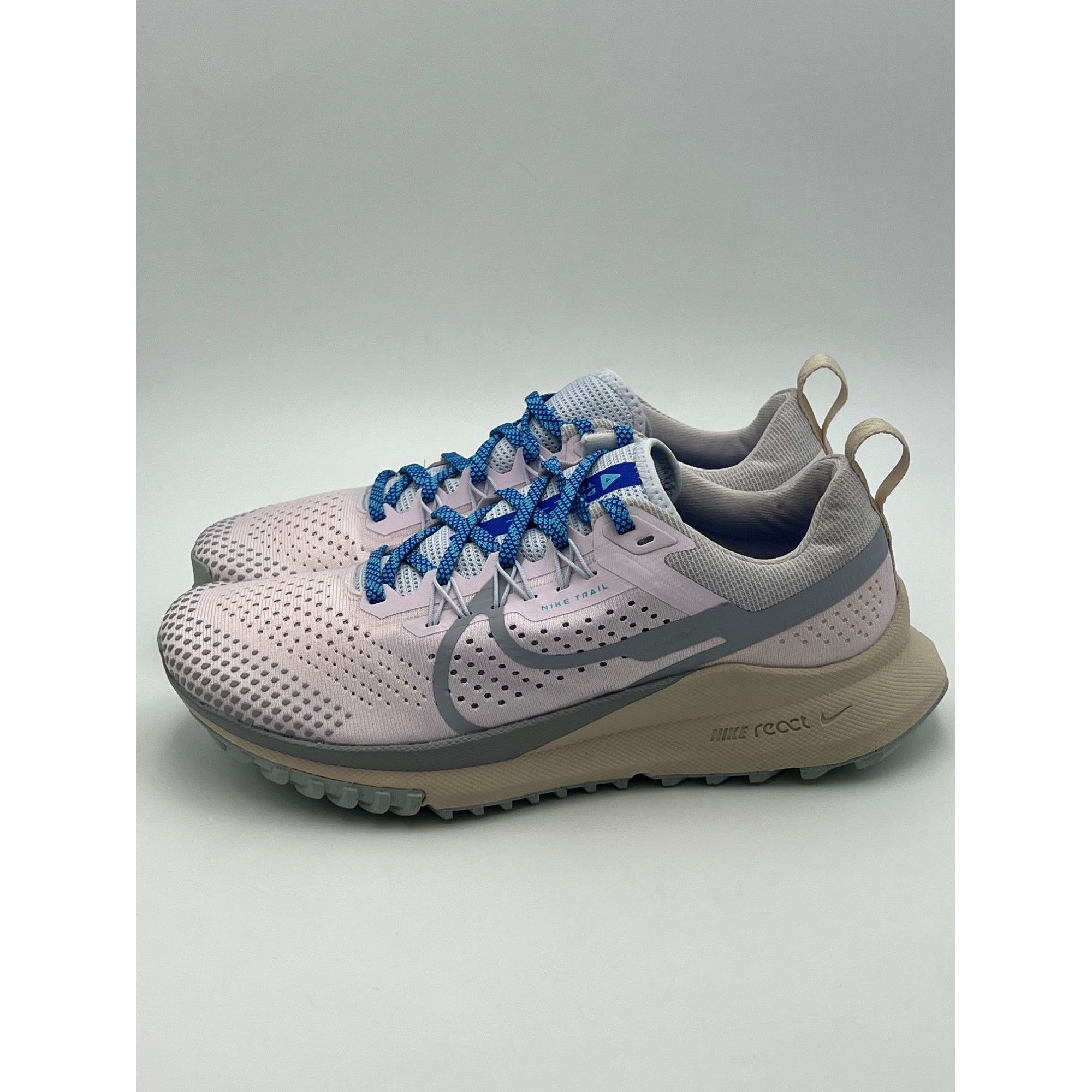 Nike Size 9 - Nike Women's React Pegasus Trail 4 Pearl Pink/Wolf Size US 9 / IT 39 - 2 Thumbnail