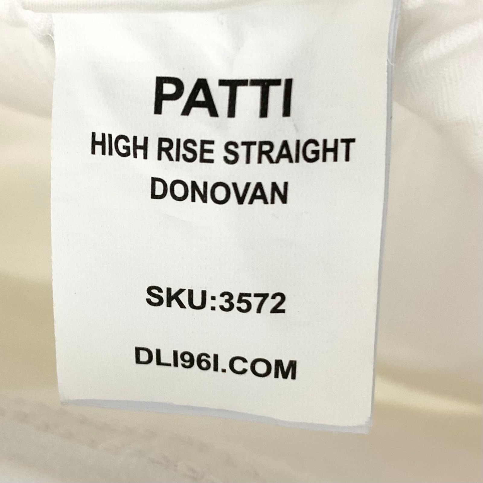 DL1961 DL1961 Patti High Rise Straight Jeans Donovan White Size 29 Size 29" - 6 Thumbnail