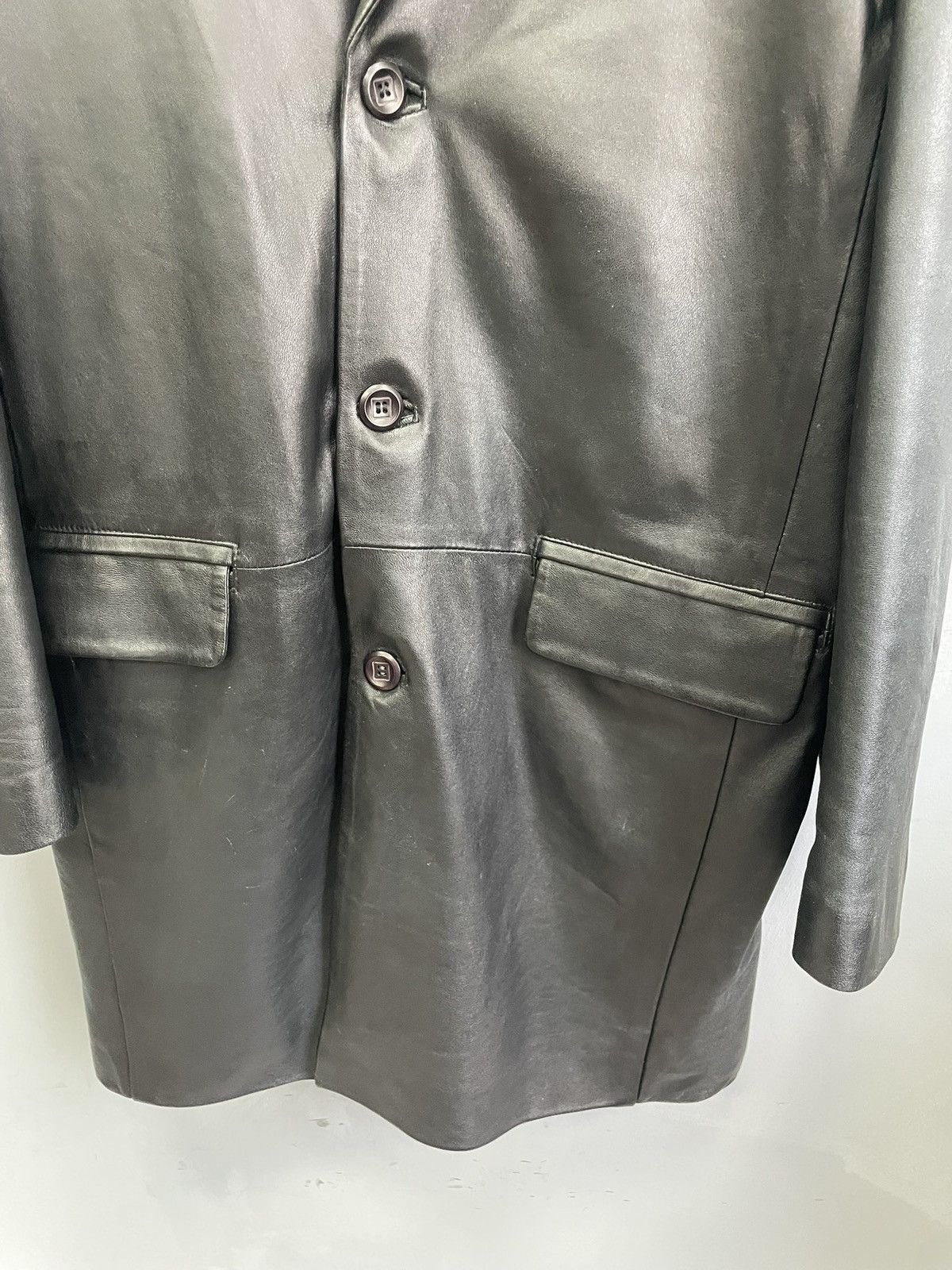 Marlboro Classics × Vintage AVANT GARDE LONG LEATHER COAT JACKET MARLBORO CLASSIC Size US XL / EU 56 / 4 - 6 Thumbnail