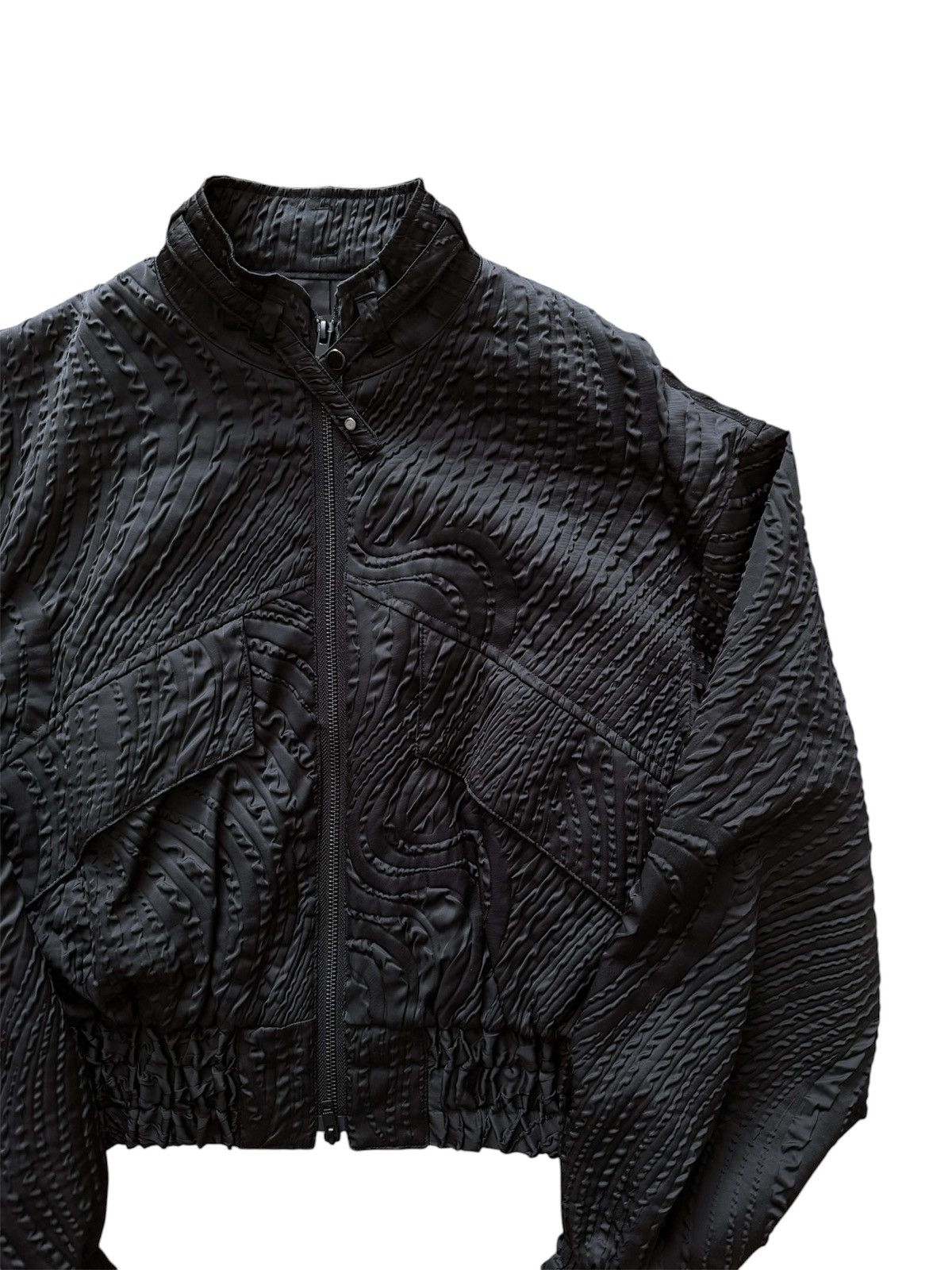 TAAKK Taakk Textured Bomber Jacket Size S / US 4 / IT 40 - 2 Thumbnail