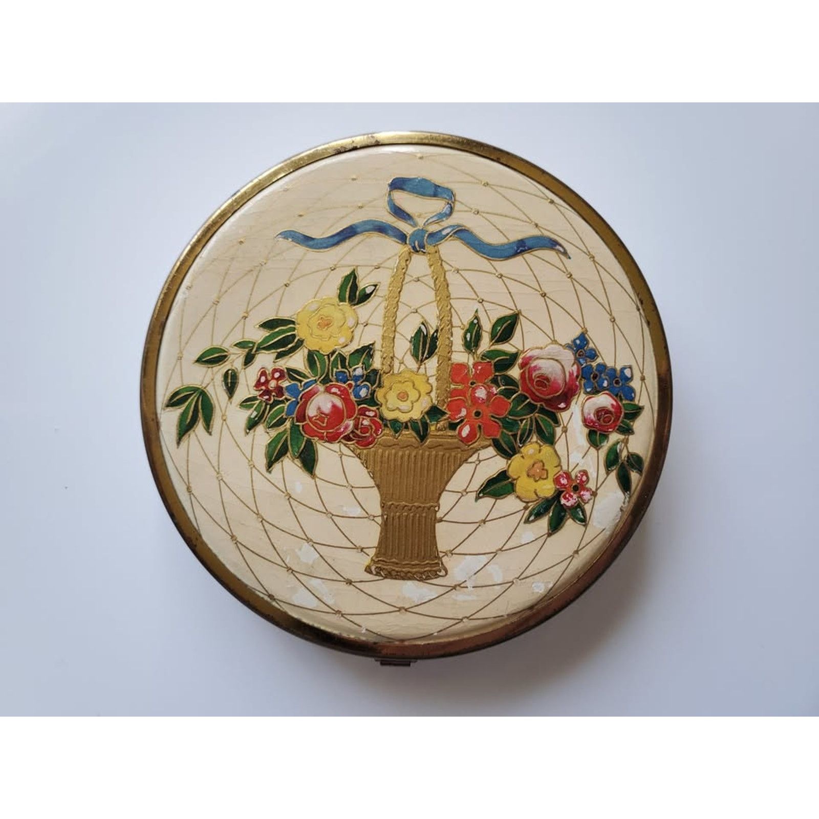 Other Vintage Houbigant Floral Basket Compact Size ONE SIZE - 2 Thumbnail