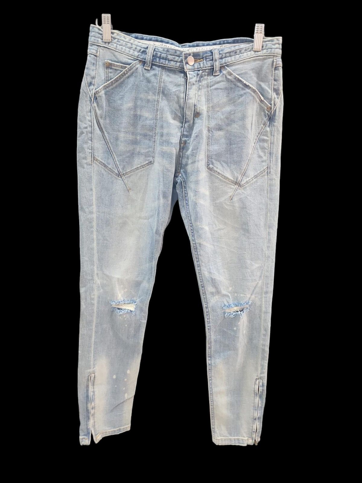 Number (N)ine 🔥NO 9 DISTRESSED PAINTS SPLATTER JEANS Size US 31 - 1 Thumbnail