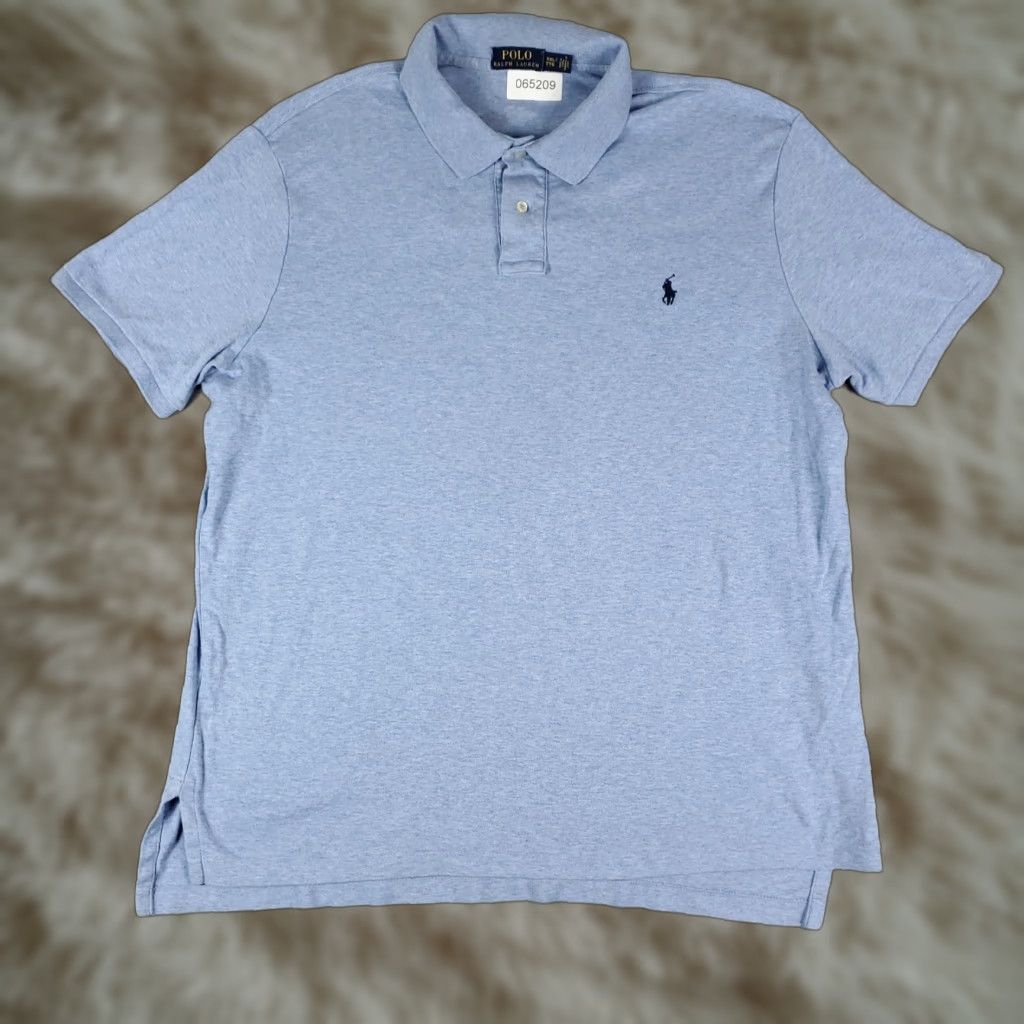 Ralph Lauren Ralph Lauren Shirt Polo Casual Short Sleeve Pony 2XL Blue Mens Size US XXL / EU 58 / 5 - 1 Thumbnail