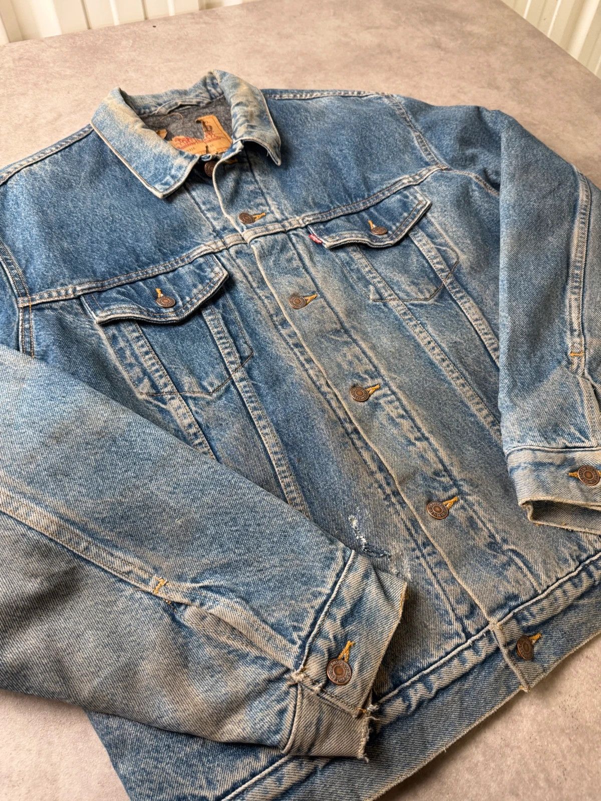 Levi's Veste Jean Levi's Type III trucker 71506 Made In USA 80s L Size US L / EU 52-54 / 3 - 3 Thumbnail