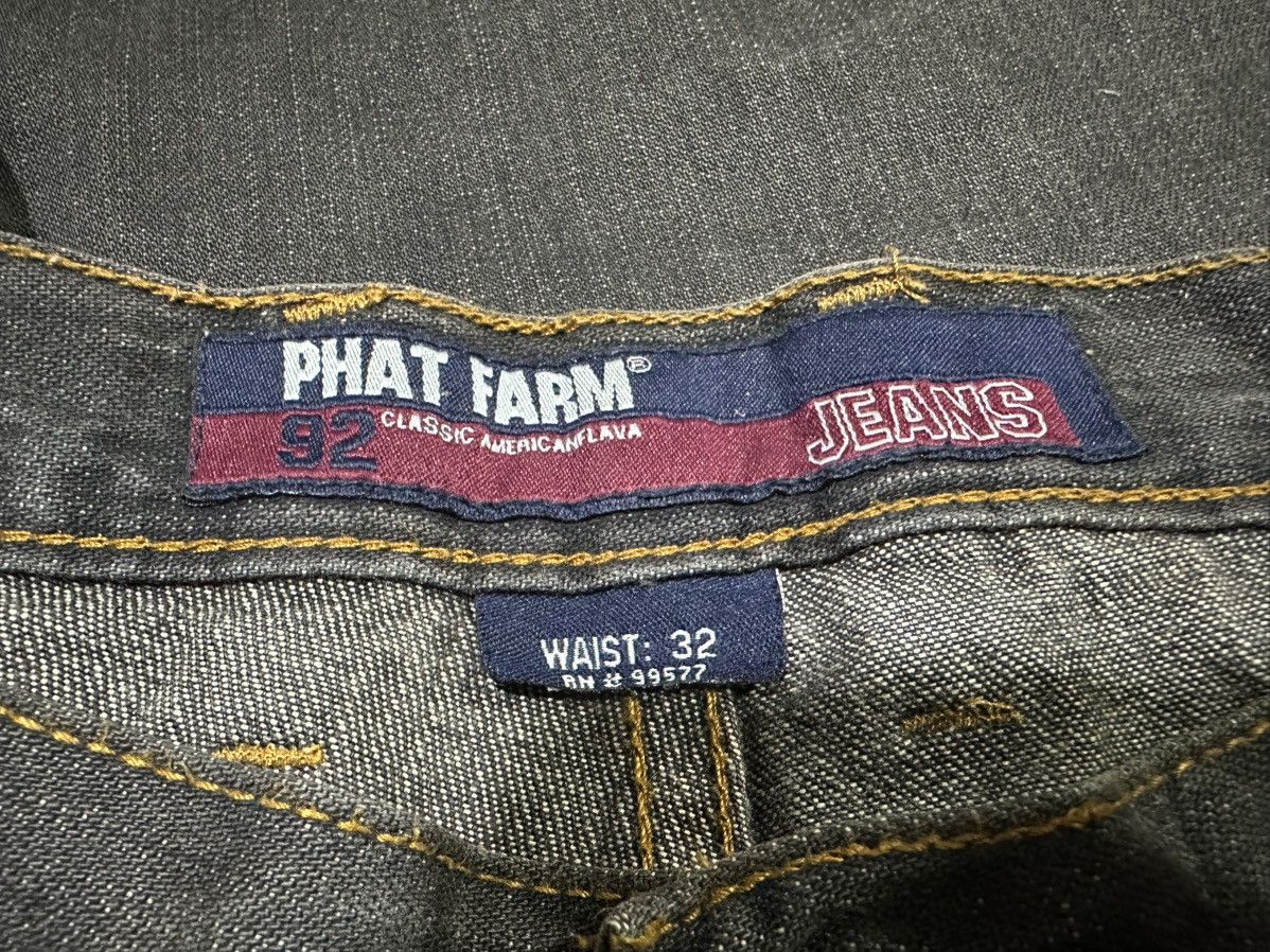 Japanese Brand 🔥Sick Y2K Phatfarm Patchwork Baggy Denim Distressed Size US 32 / EU 48 - 14 Thumbnail