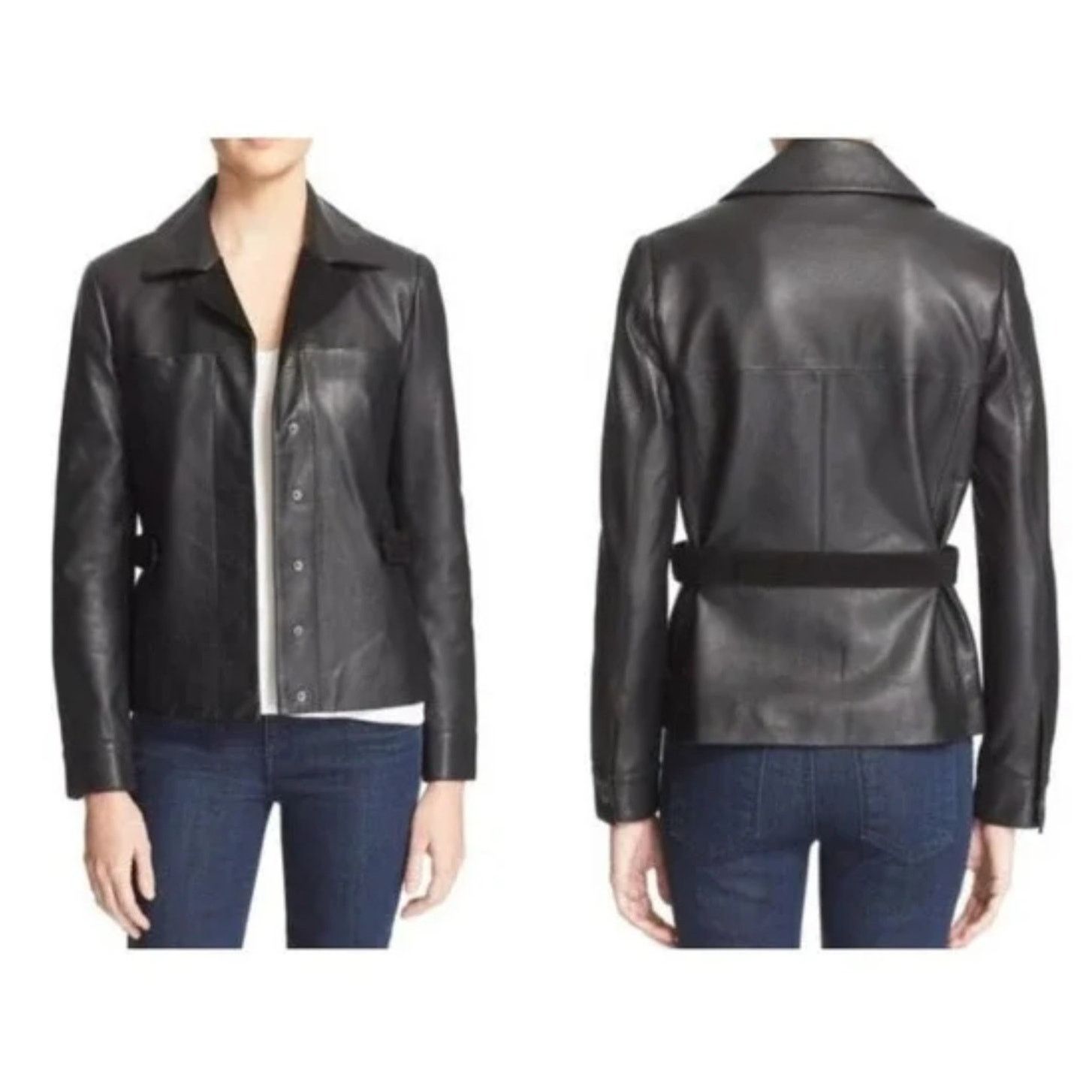 VEDA Veda 'Calder' Suede & Leather Jacket Size Small Size M / US 6-8 / IT 42-44 - 1 Thumbnail
