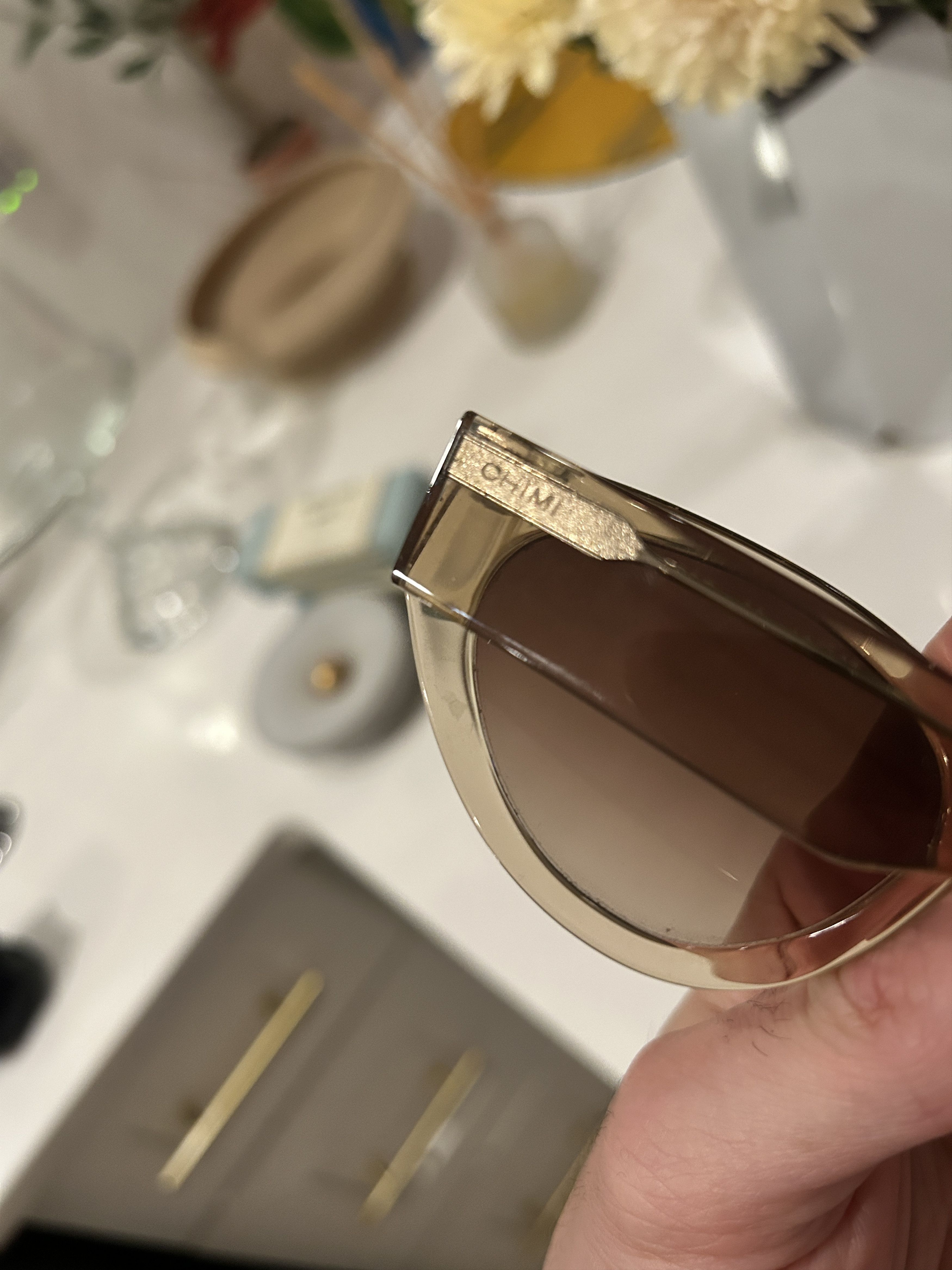 CHIMI CHIMI Clear/Light Brown sunglasses Size ONE SIZE - 3 Thumbnail