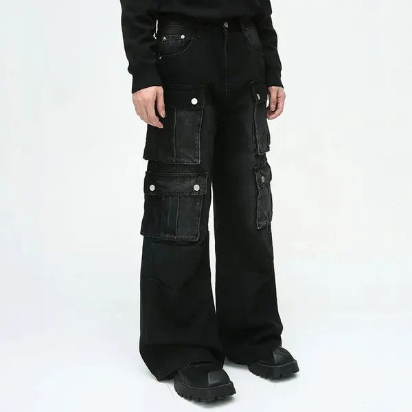 VIBE Vintage Multi Pocket Cargo Denim Size US 33 - 4 Thumbnail