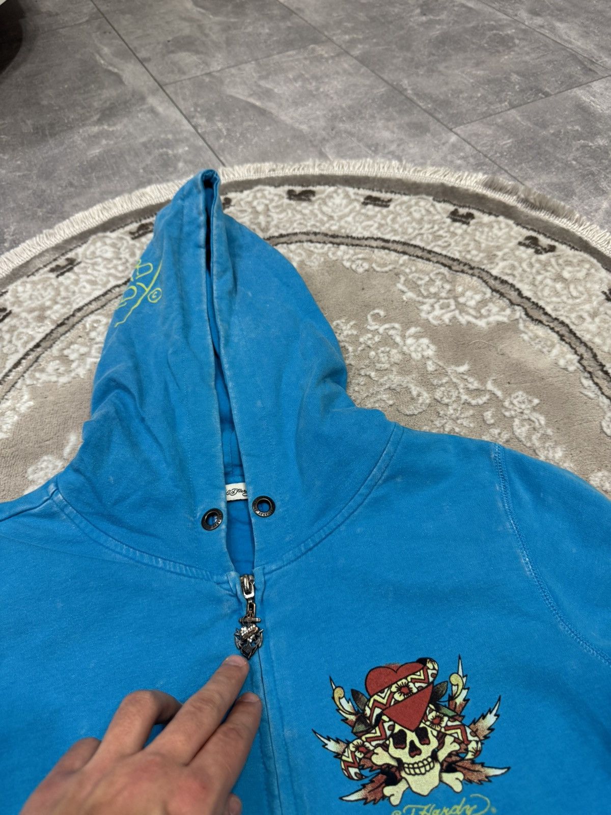 Ed Hardy Vintage Y2k Ed Hardy Suit(Pants+Zip Sweatshirt) Japanes 90’s Size L / US 10 / IT 46 - 21 Thumbnail