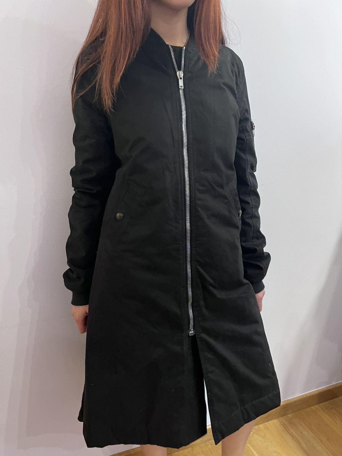 Rick Owens Drkshdw Long Bomber Jacket