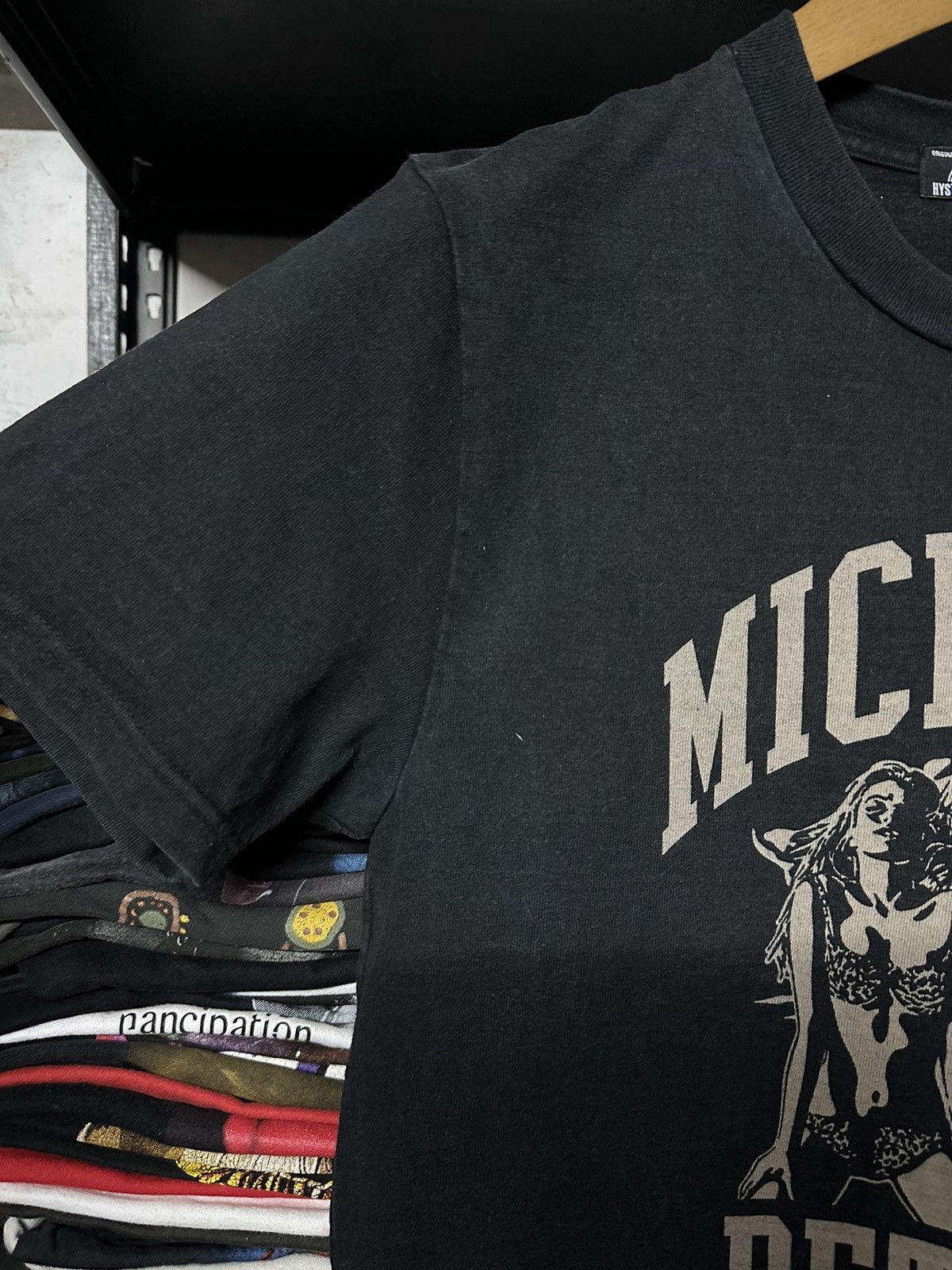 Hysteric Glamour Vintage Hysteric Glamour Michigan Detroit Pocket Faded Tee Size US M / EU 48-50 / 2 - 6 Thumbnail