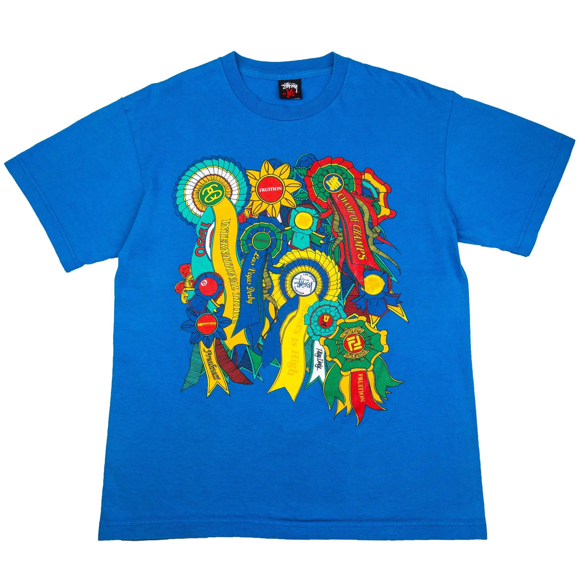 Stussy Stussy Undefeated 2008 FRUITION TRIPLE CROWN T-Shirt Blue Size US XL / EU 56 / 4 - 6 Thumbnail