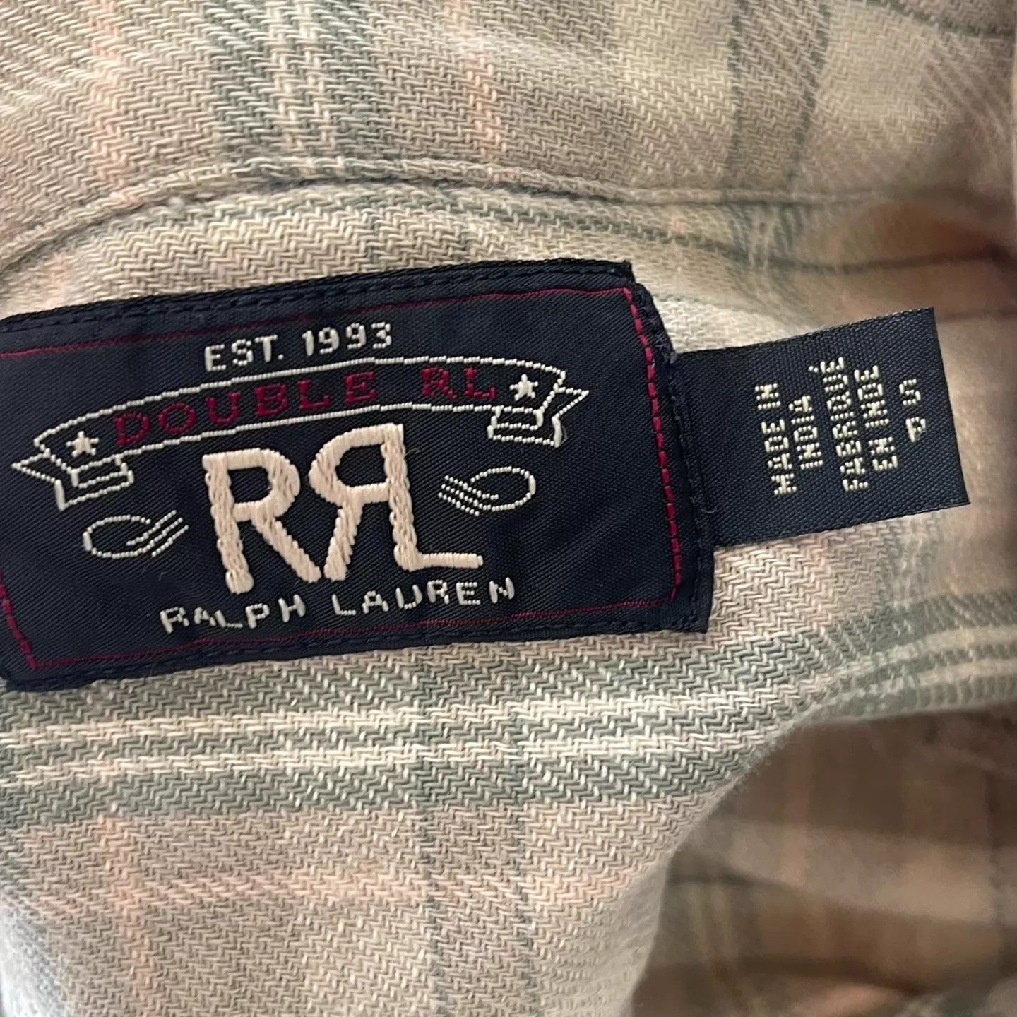 RRL Ralph Lauren RRL Double RL Vintage Western Striped Inner Shirt S Size US S / EU 44-46 / 1 - 4 Thumbnail