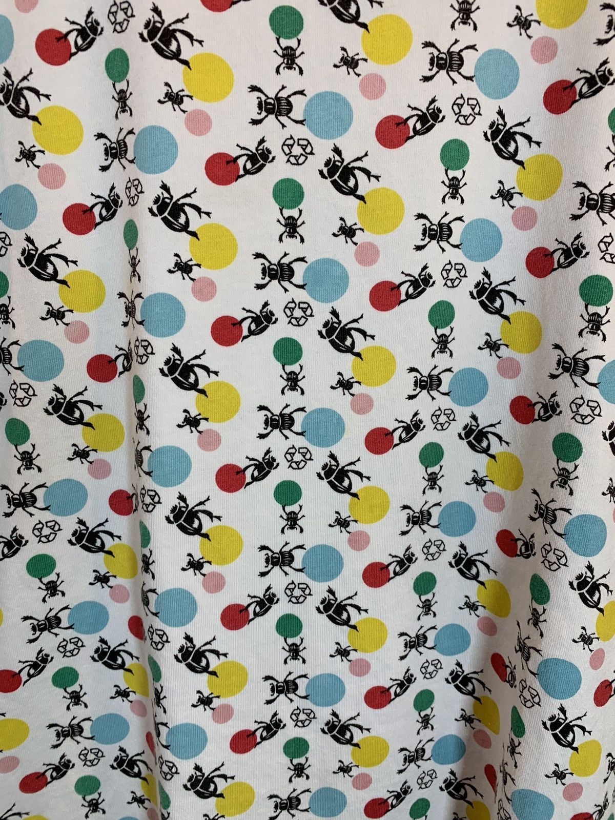 Designer × Vintage RARE Vintage 90s Punk Drunkers Beetle Polkadot Recycle Shirt Size US L / EU 52-54 / 3 - 3 Thumbnail
