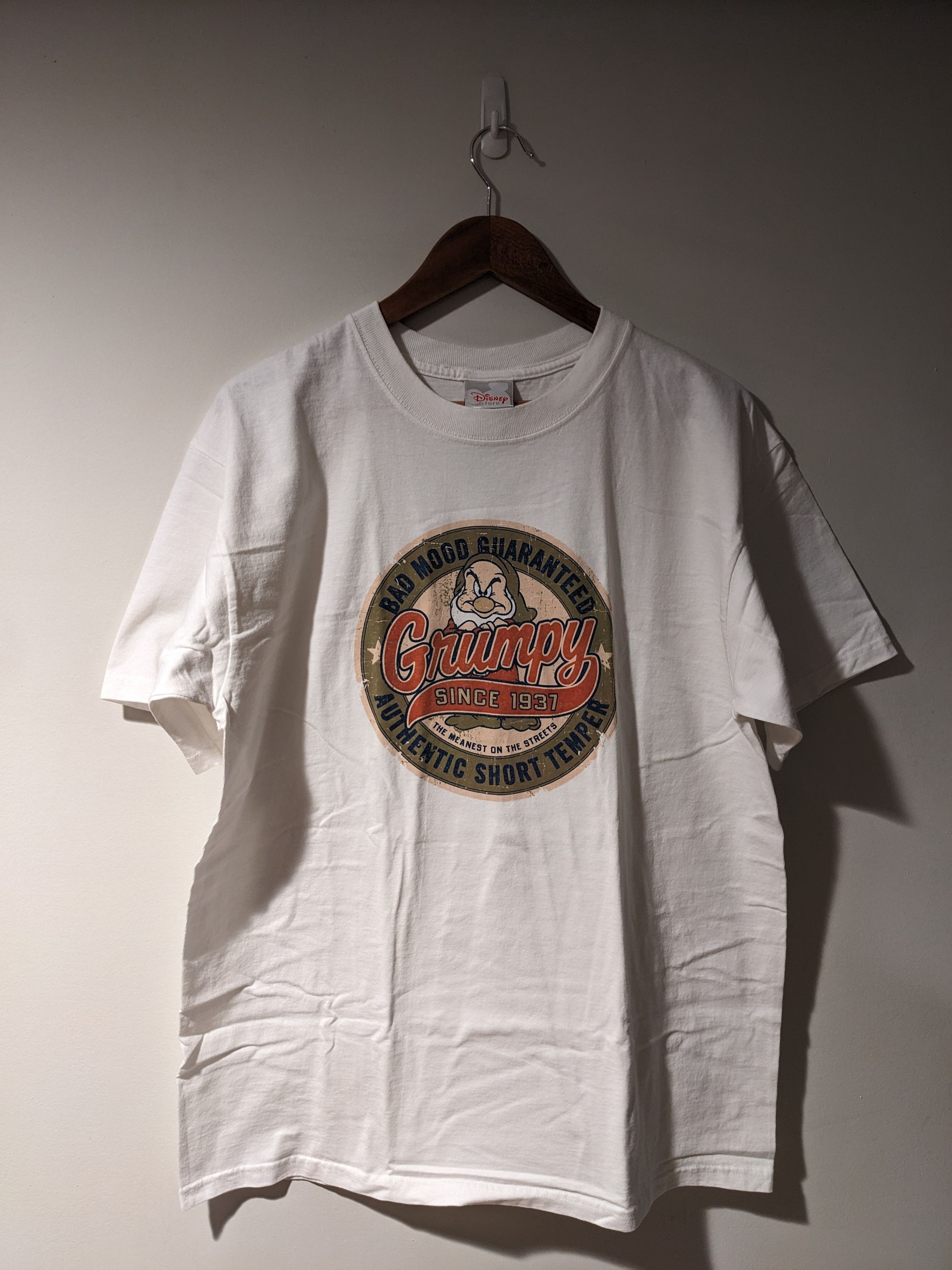 Disney × Vintage Vintage 90s Snow White and the Seven Dwarfs Grumpy T-Shirt Size US L / EU 52-54 / 3 - 1 Thumbnail