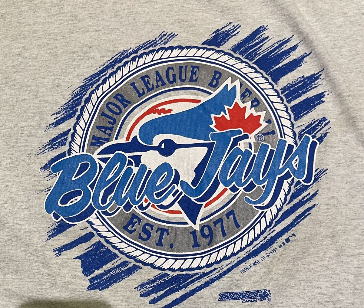 Fruit Of The Loom × Vintage Vintage Toronto Blue Jays T Size US XL / EU 56 / 4 - 2 Thumbnail