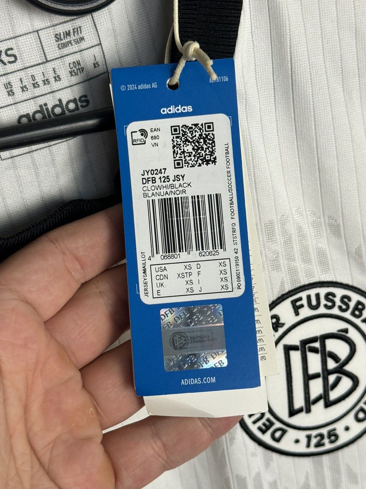 Adidas Germany Anniversary 125 Laura Freigang Football Jersey Size XS / US 0-2 / IT 36-38 - 11 Thumbnail
