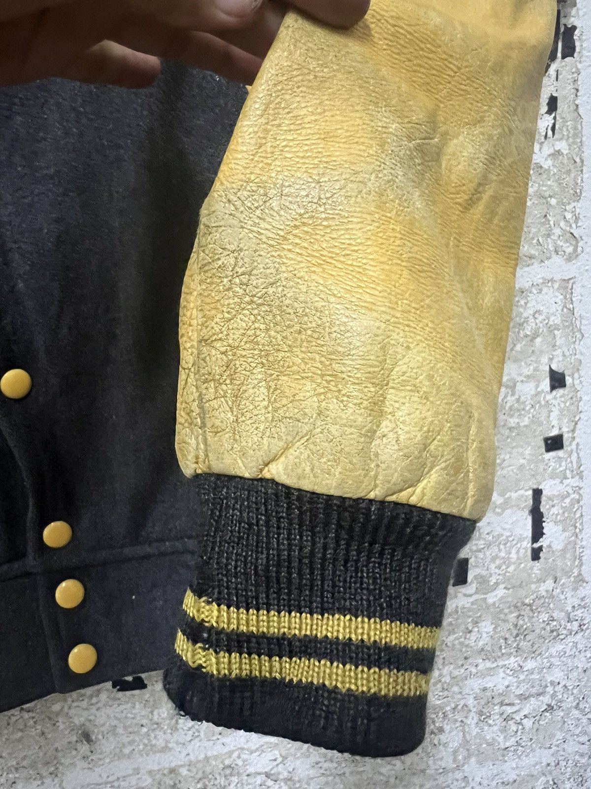 Leather × Macbeth Jacket VARSITY x MAC BETH Size US L / EU 52-54 / 3 - 9 Thumbnail