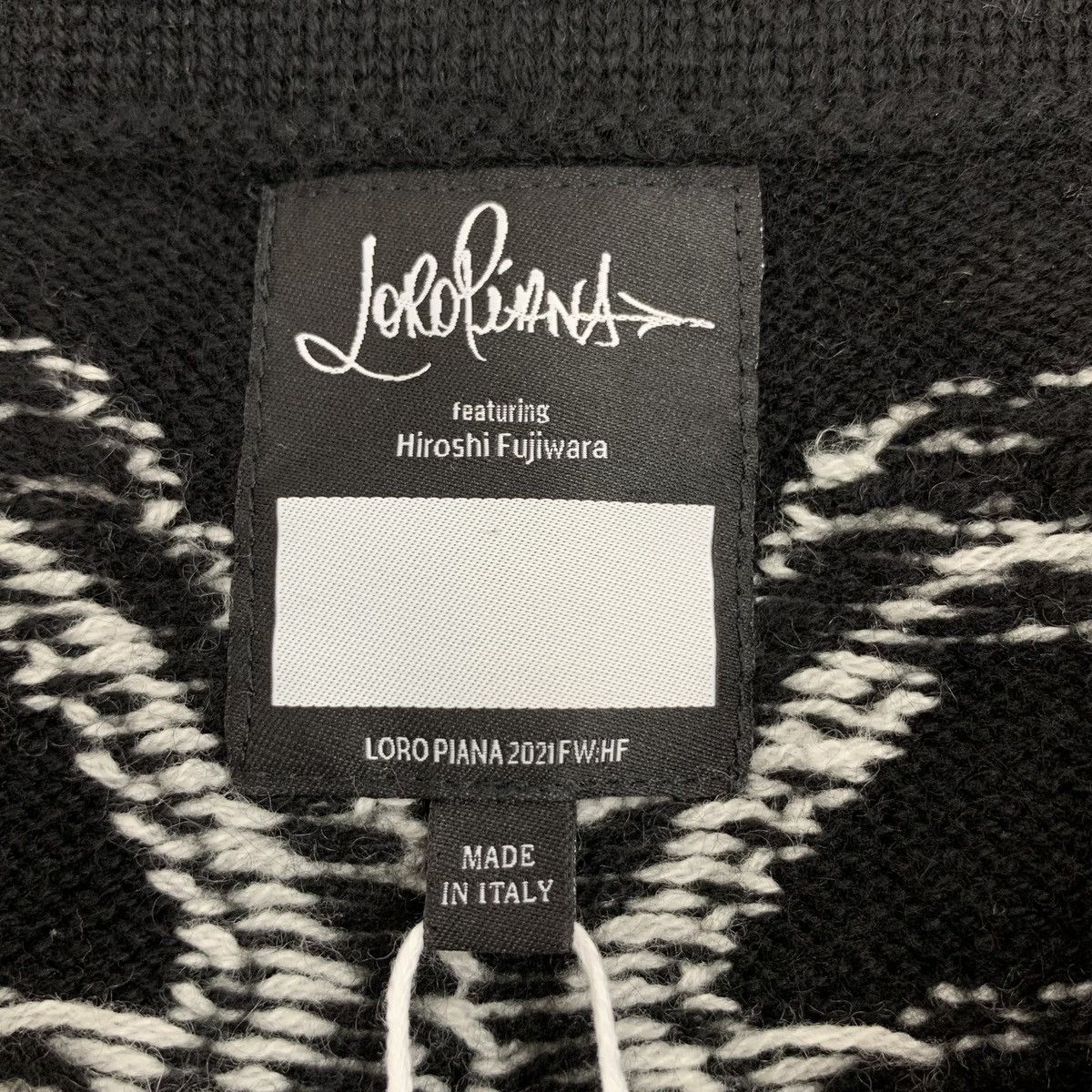 Loro Piana Loro Piana Black Cashmere Intarsia Knit Skirt K26WX Size 27" / US 4 / IT 40 - 6 Thumbnail