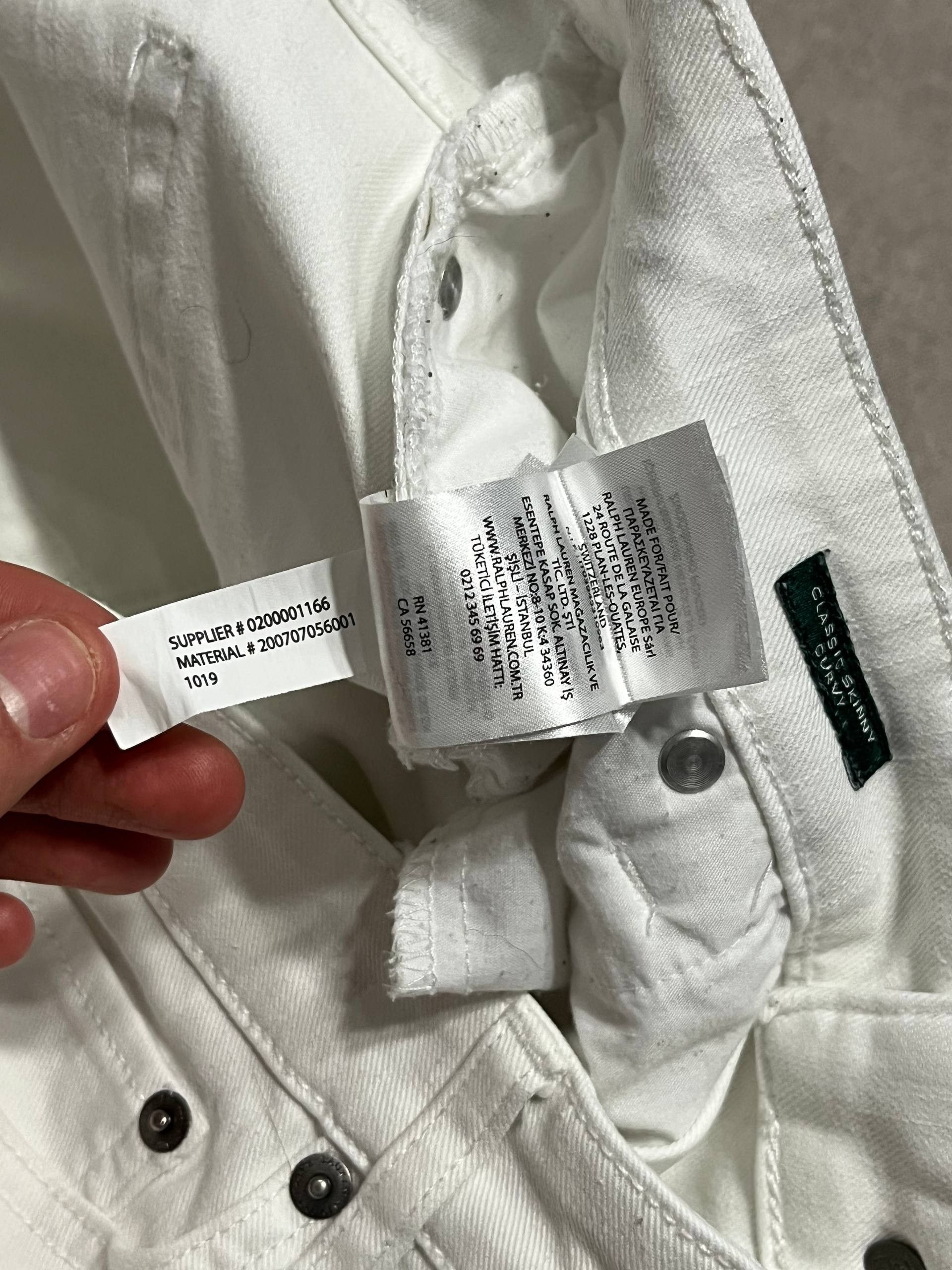 Polo Ralph Lauren Ralph Lauren White Rare Slim Fit Jeans LRL Polo Womens Size 34" / US 12 / IT 48 - 19 Thumbnail